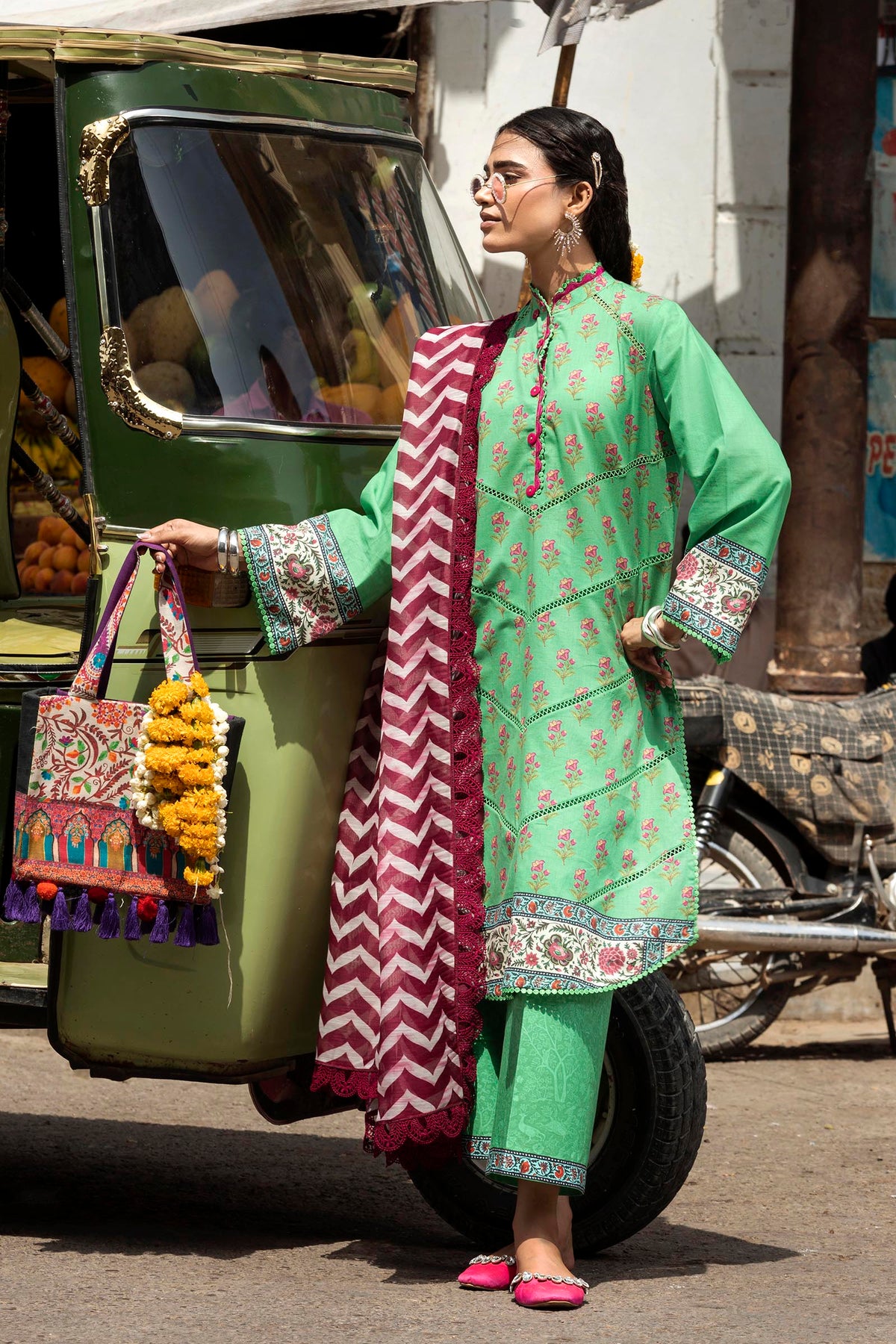 Unstitched Printed 3 Piece Lawn Suit
