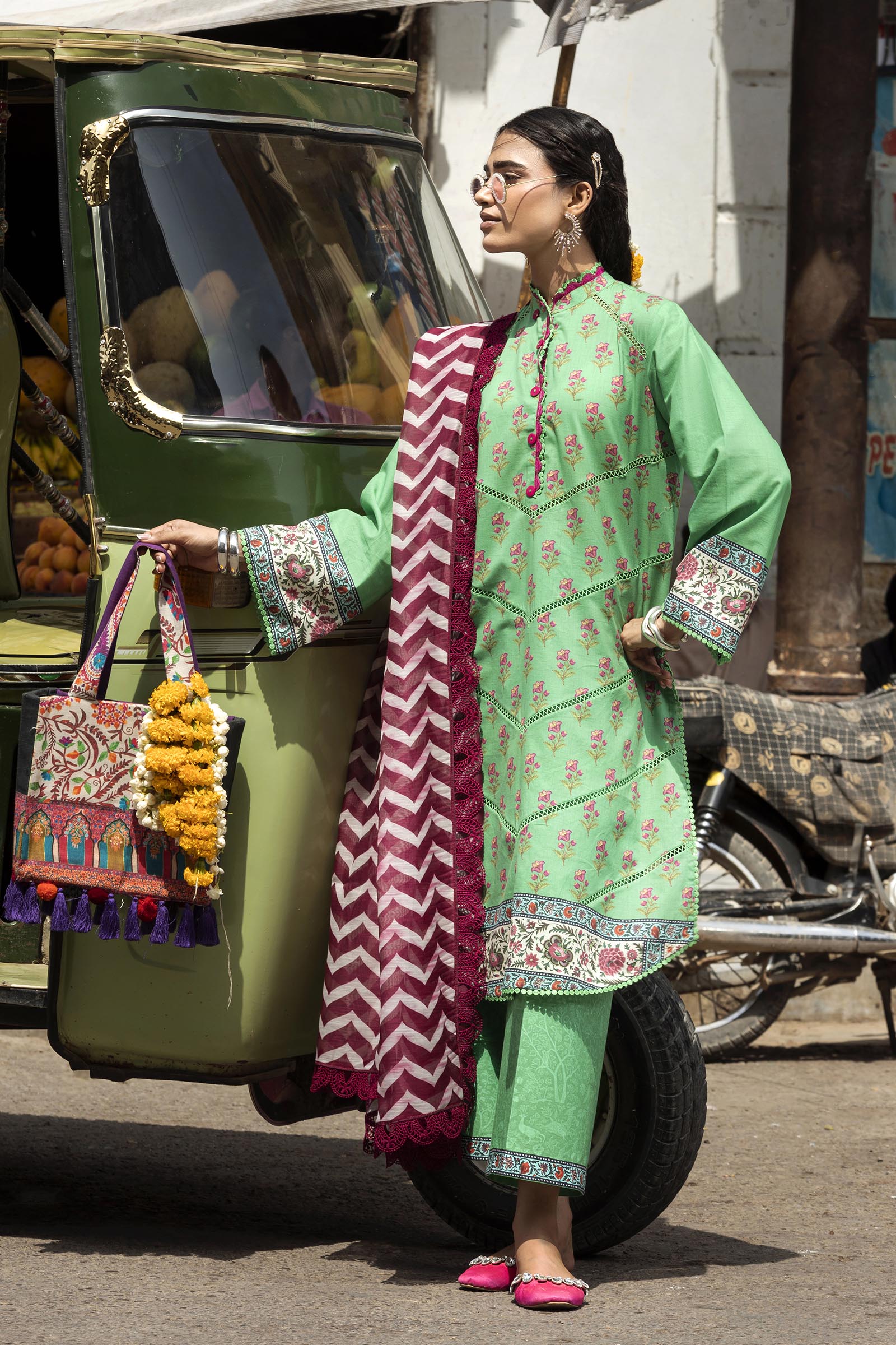 Unstitched Printed 3 Piece Lawn Suit