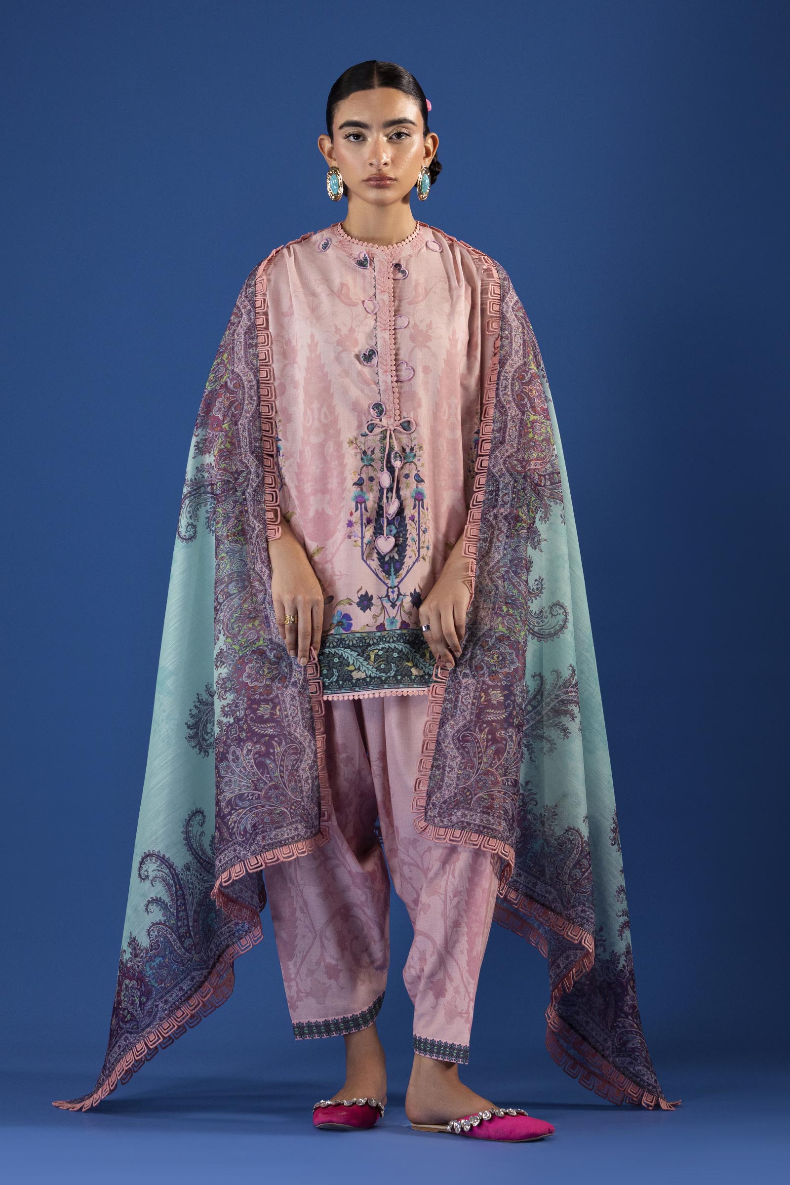 Unstitched Printed 3 Piece Lawn Suit
