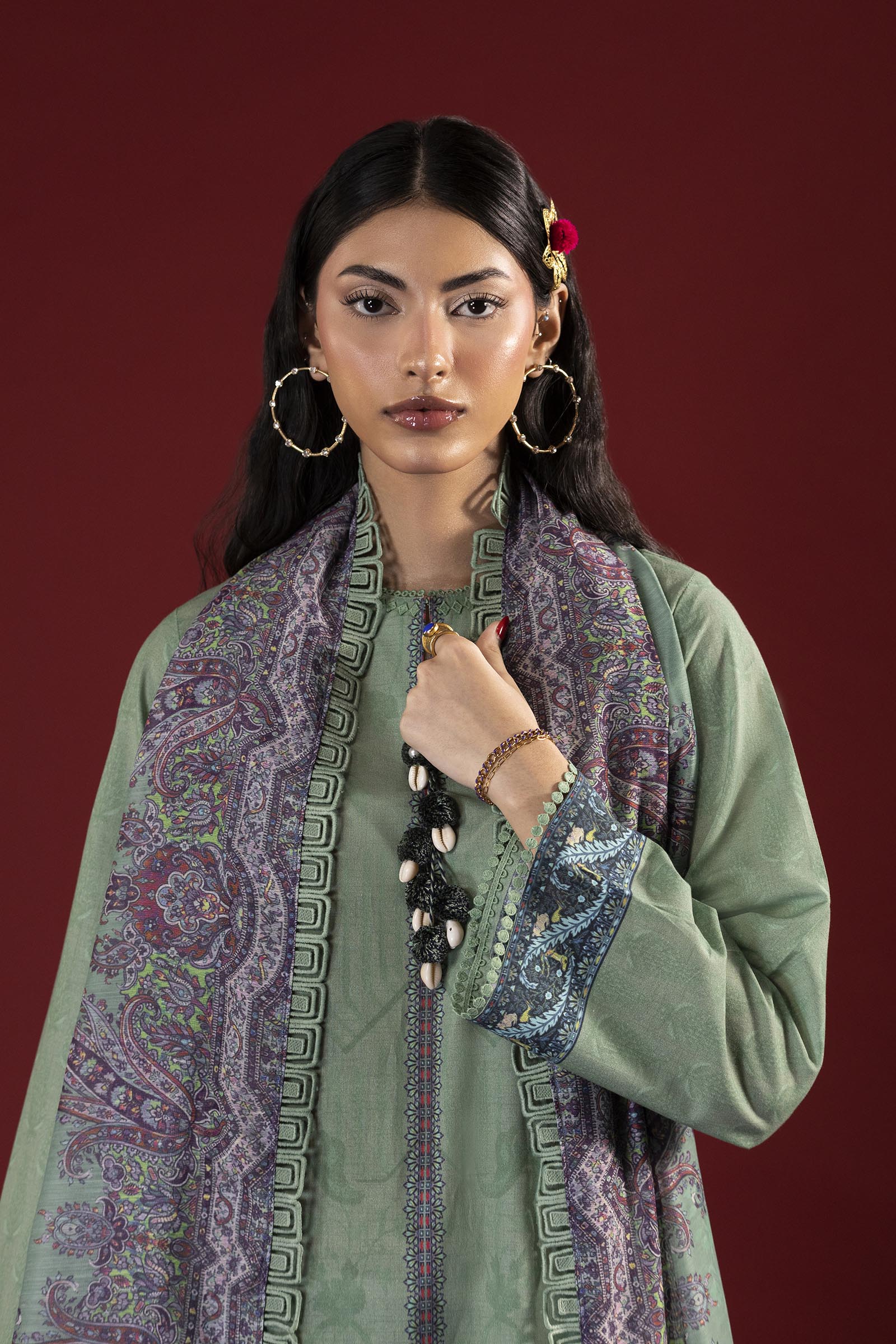 Unstitched Printed 3 Piece Lawn Suit