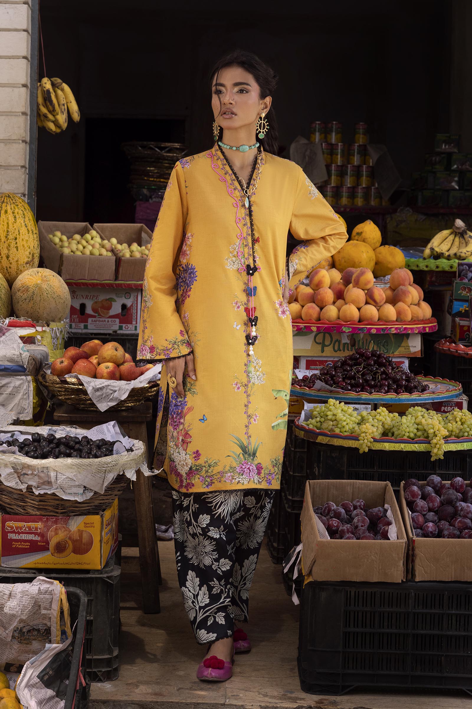 Unstitched Printed 2 Piece Lawn Suit