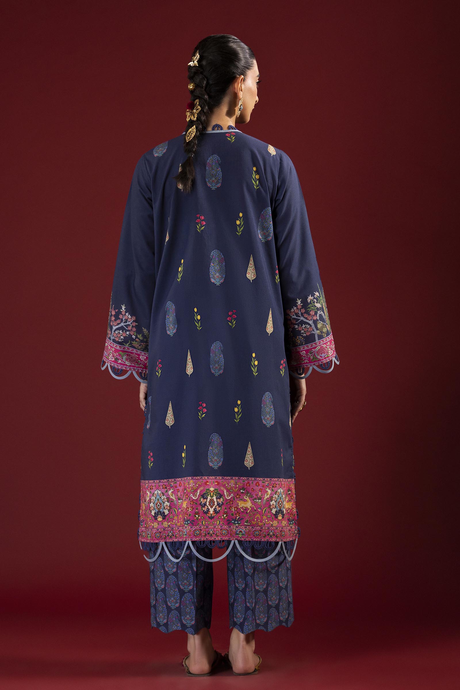 Unstitched Printed 2 Piece Lawn Suit