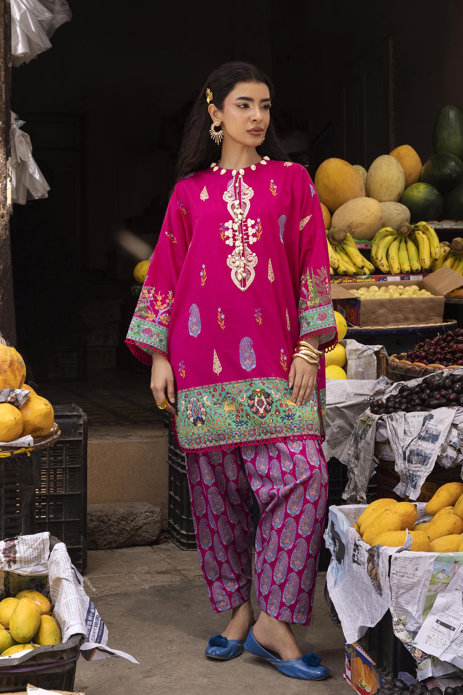 Unstitched Printed 2 Piece Lawn Suit