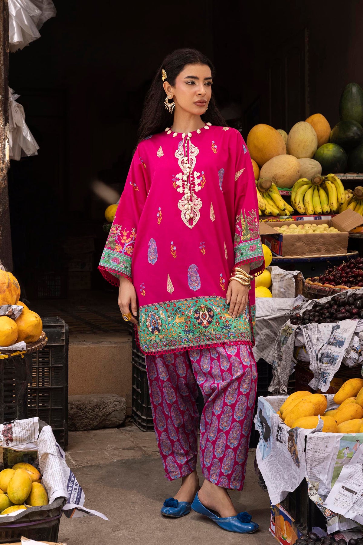 Unstitched Printed 2 Piece Lawn Suit