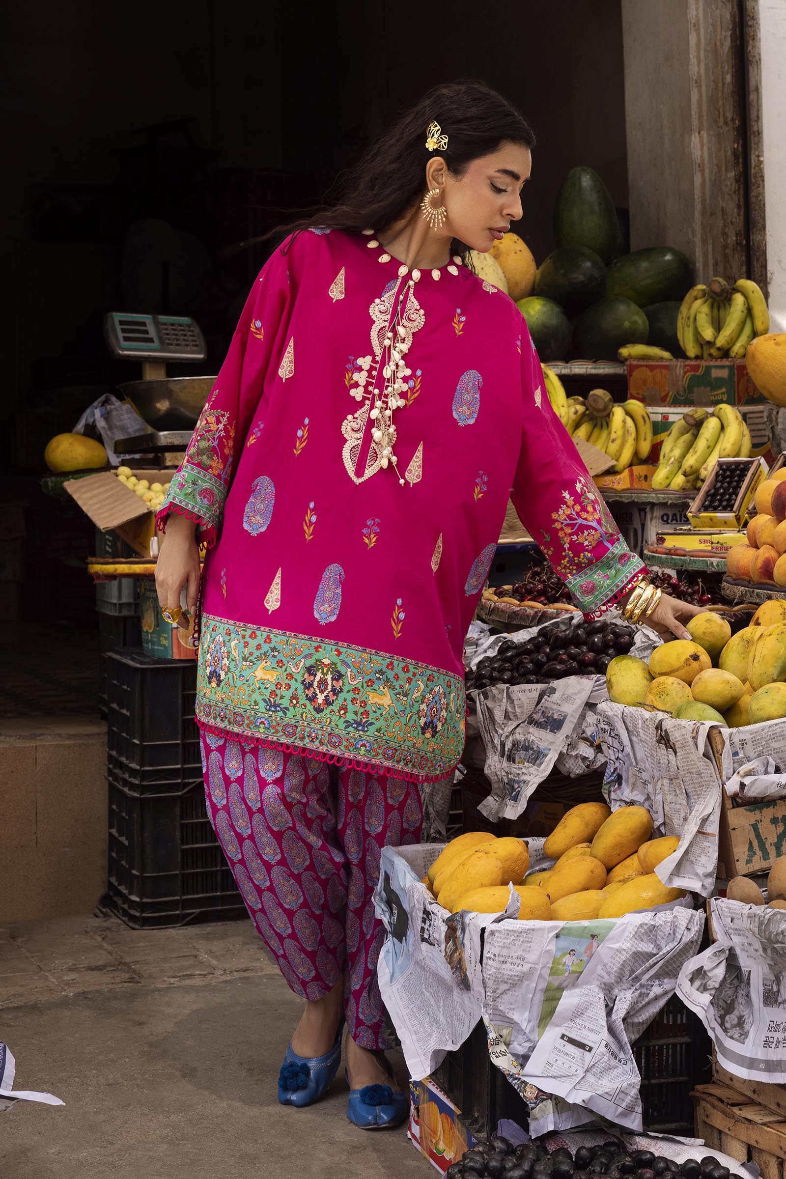 Unstitched Printed 2 Piece Lawn Suit