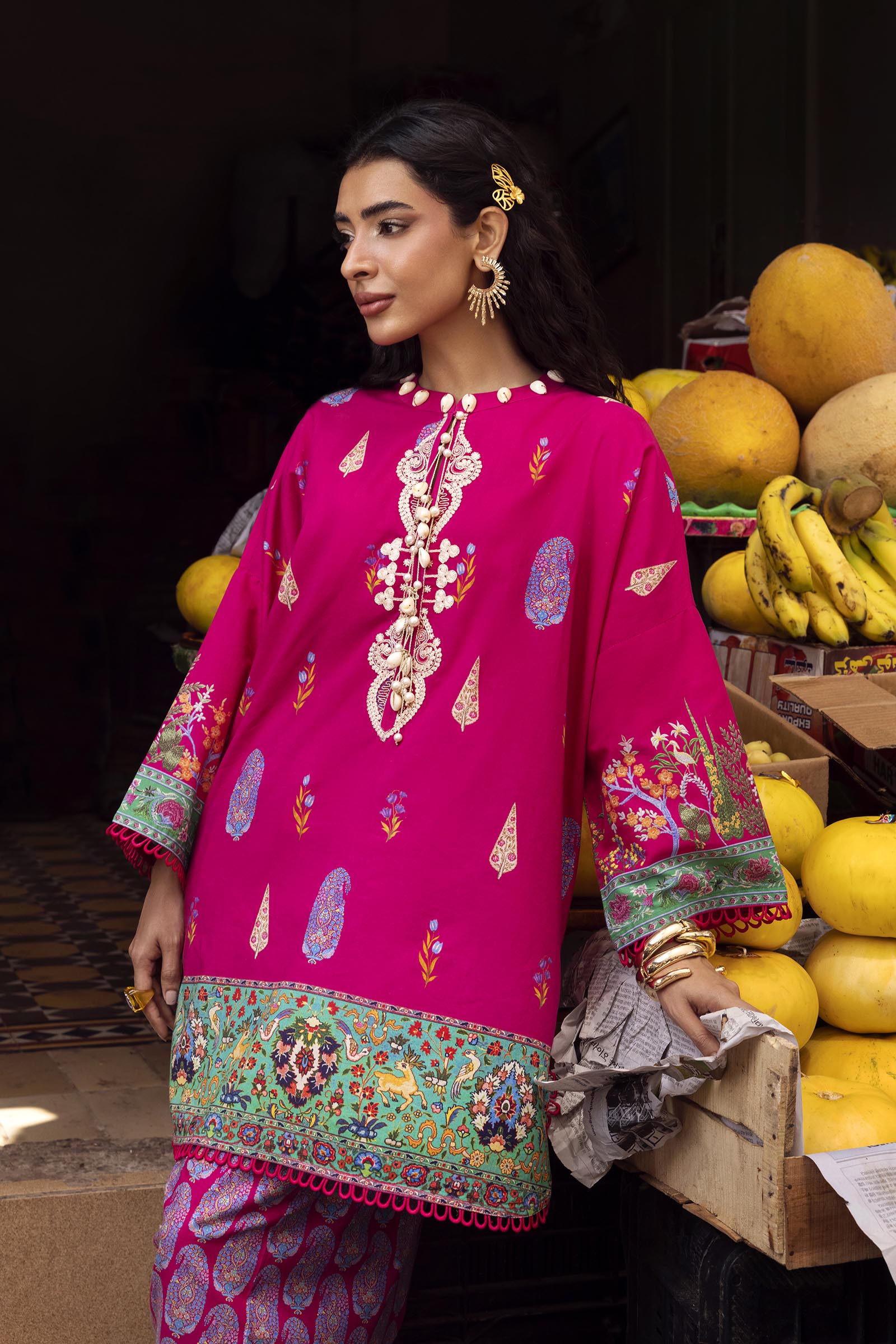 Unstitched Printed 2 Piece Lawn Suit