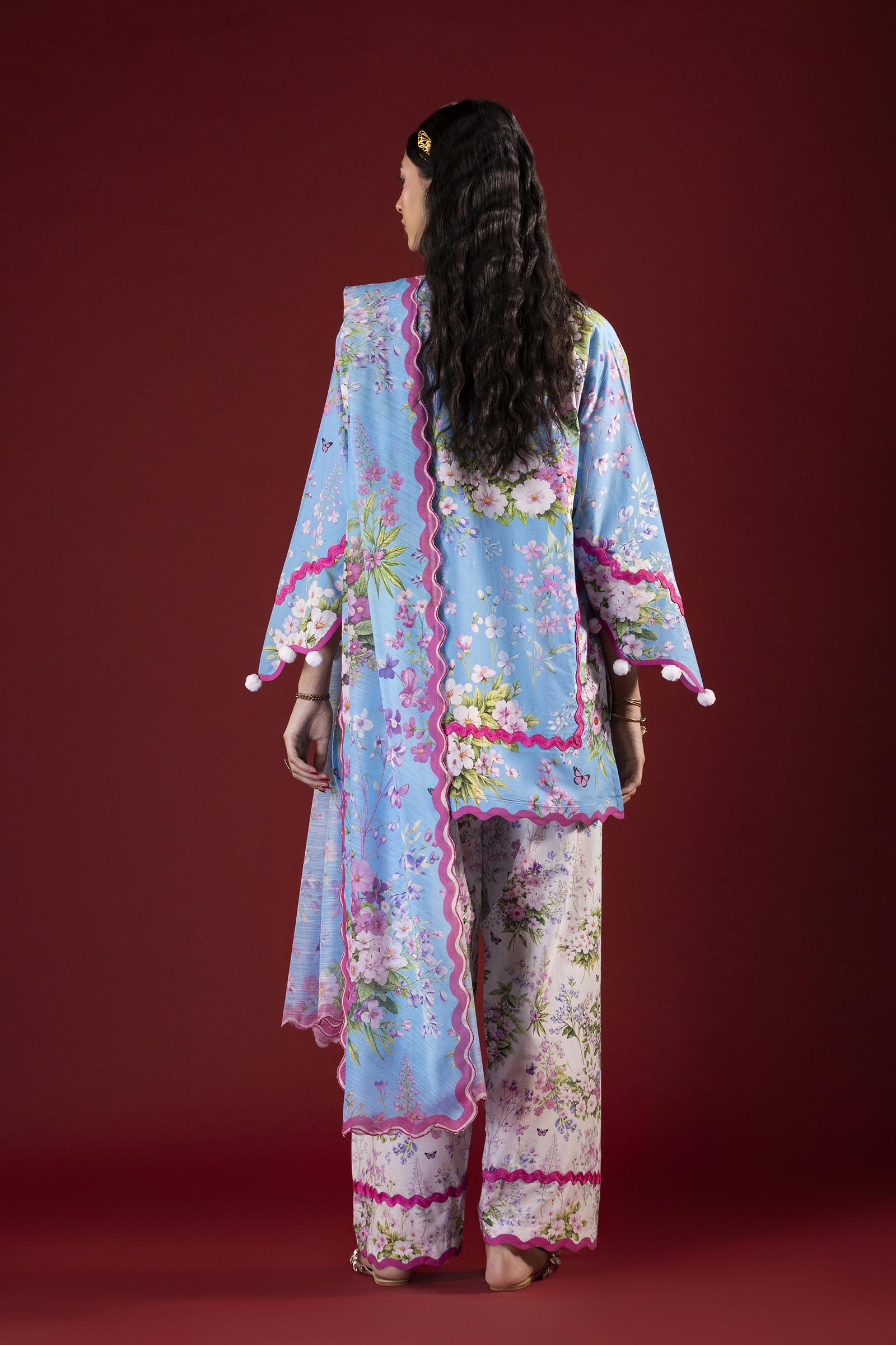 Unstitched Printed 3 Piece Lawn Suit