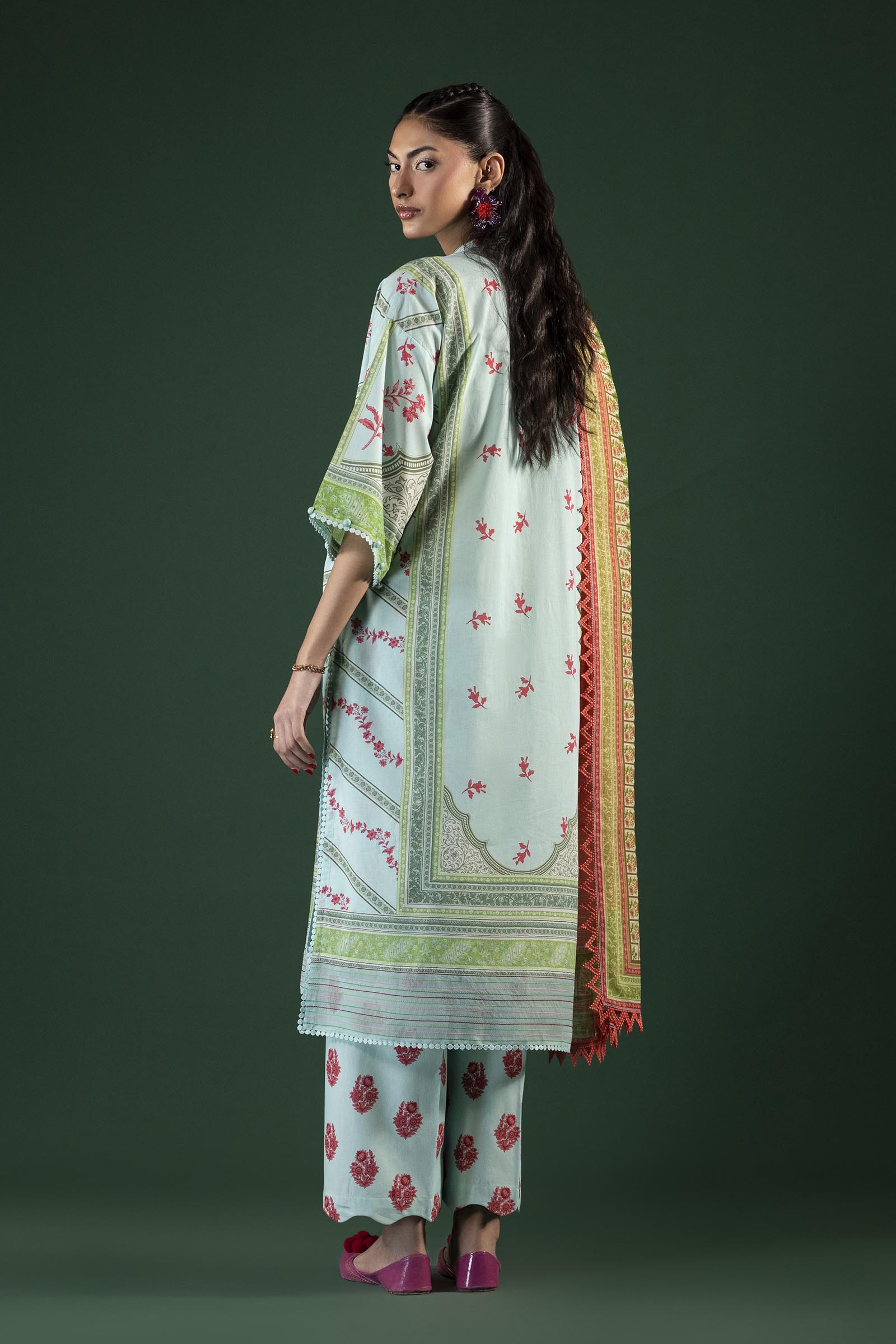 Unstitched Printed 3 Piece Lawn Suit
