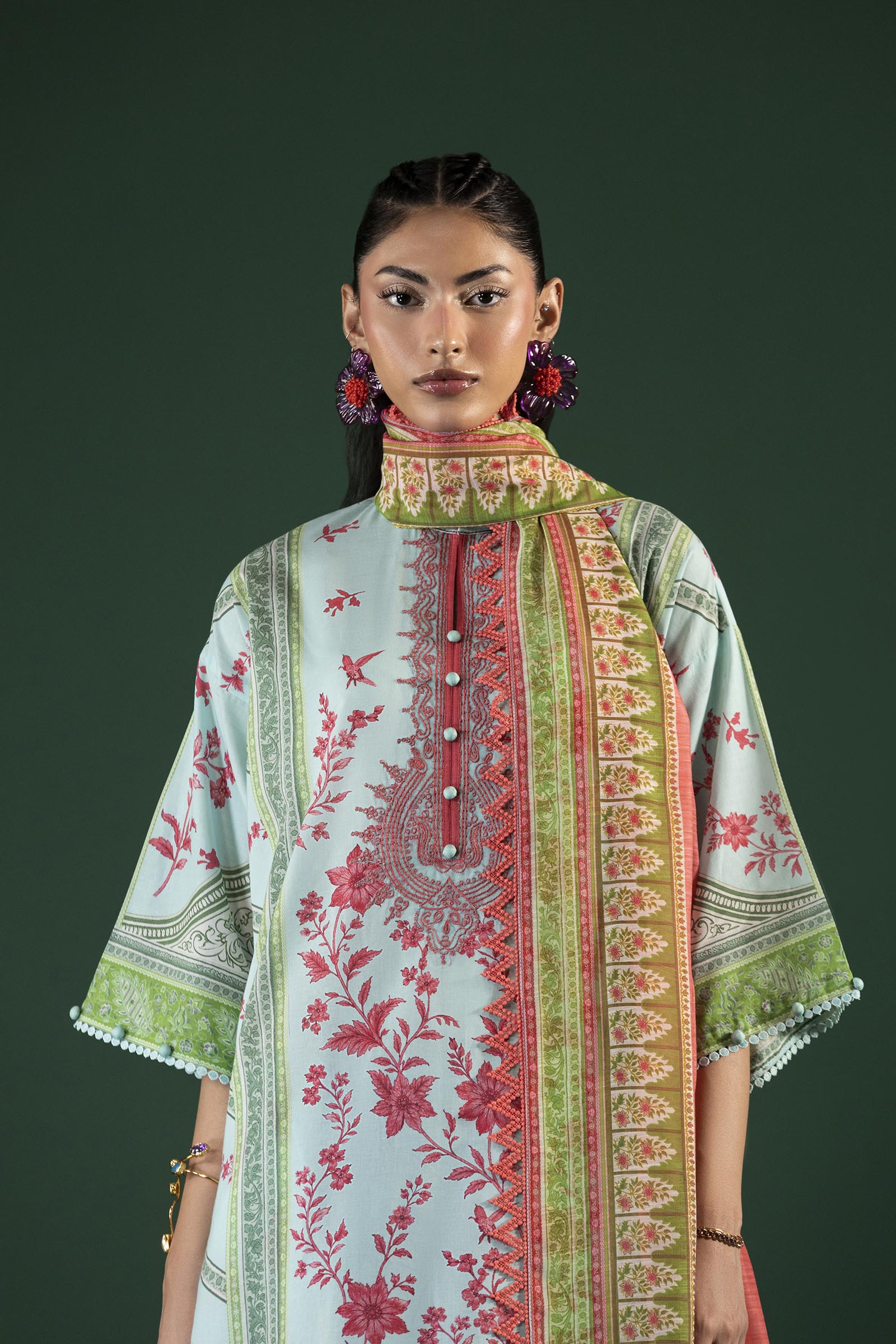 Unstitched Printed 3 Piece Lawn Suit