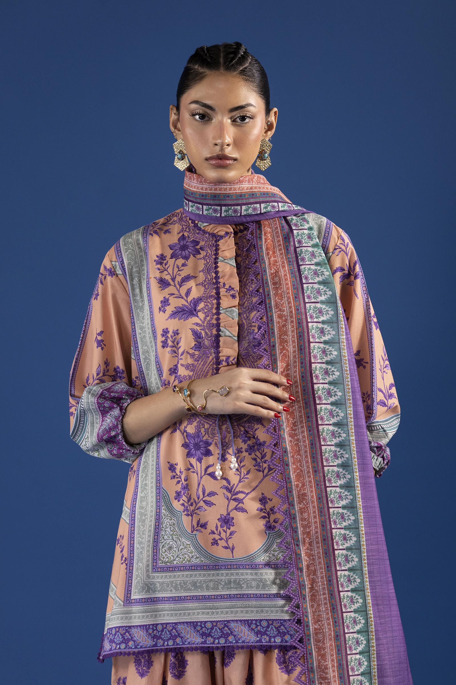 Unstitched Printed 3 Piece Lawn Suit