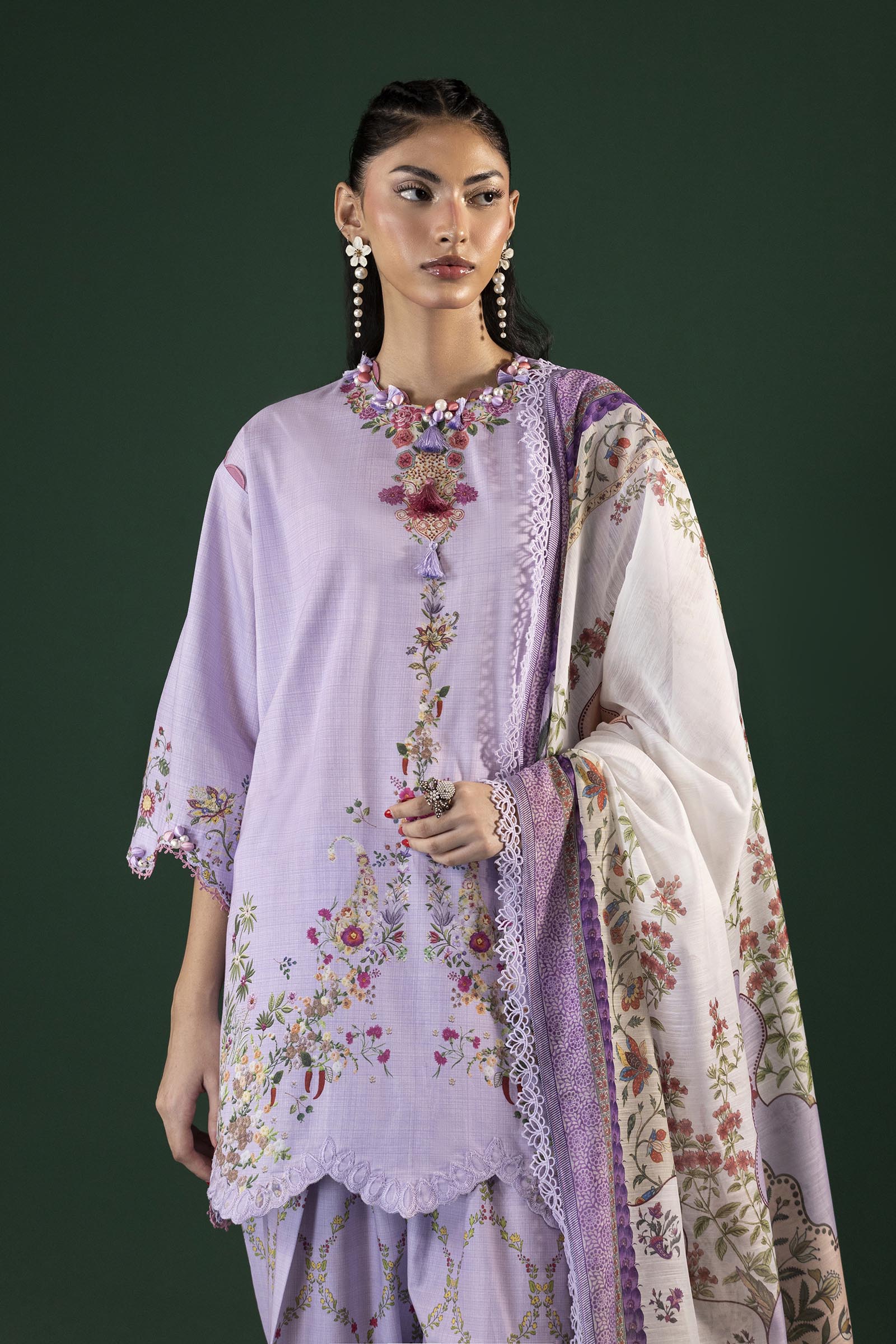 Unstitched Printed 3 Piece Lawn Suit