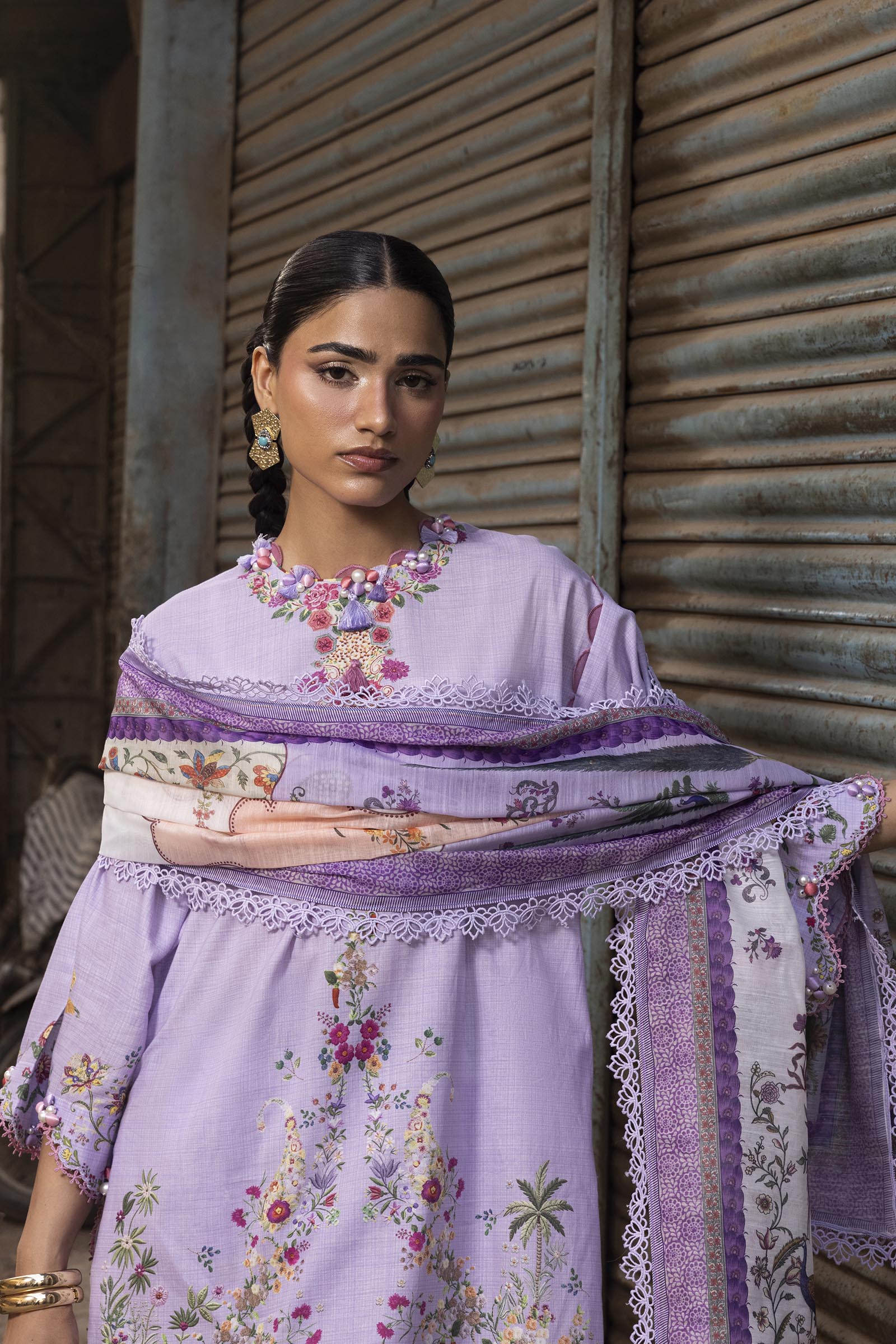 Unstitched Printed 3 Piece Lawn Suit