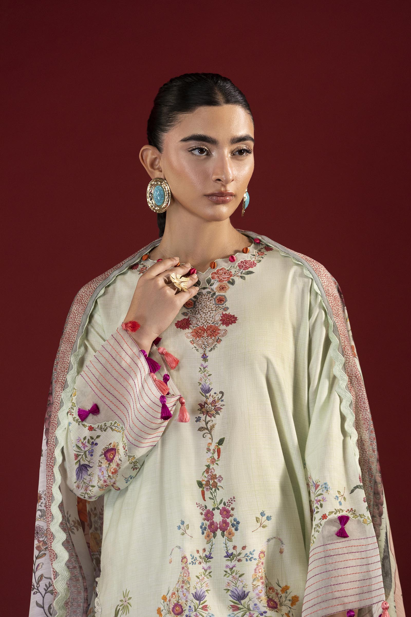 Unstitched Printed 3 Piece Lawn Suit