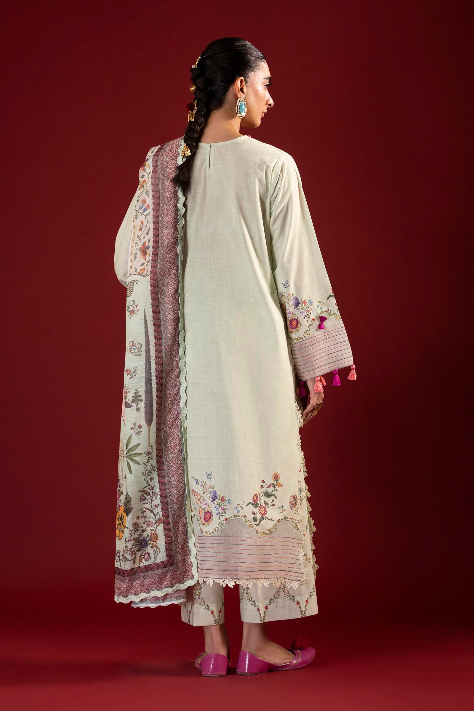 Unstitched Printed 3 Piece Lawn Suit