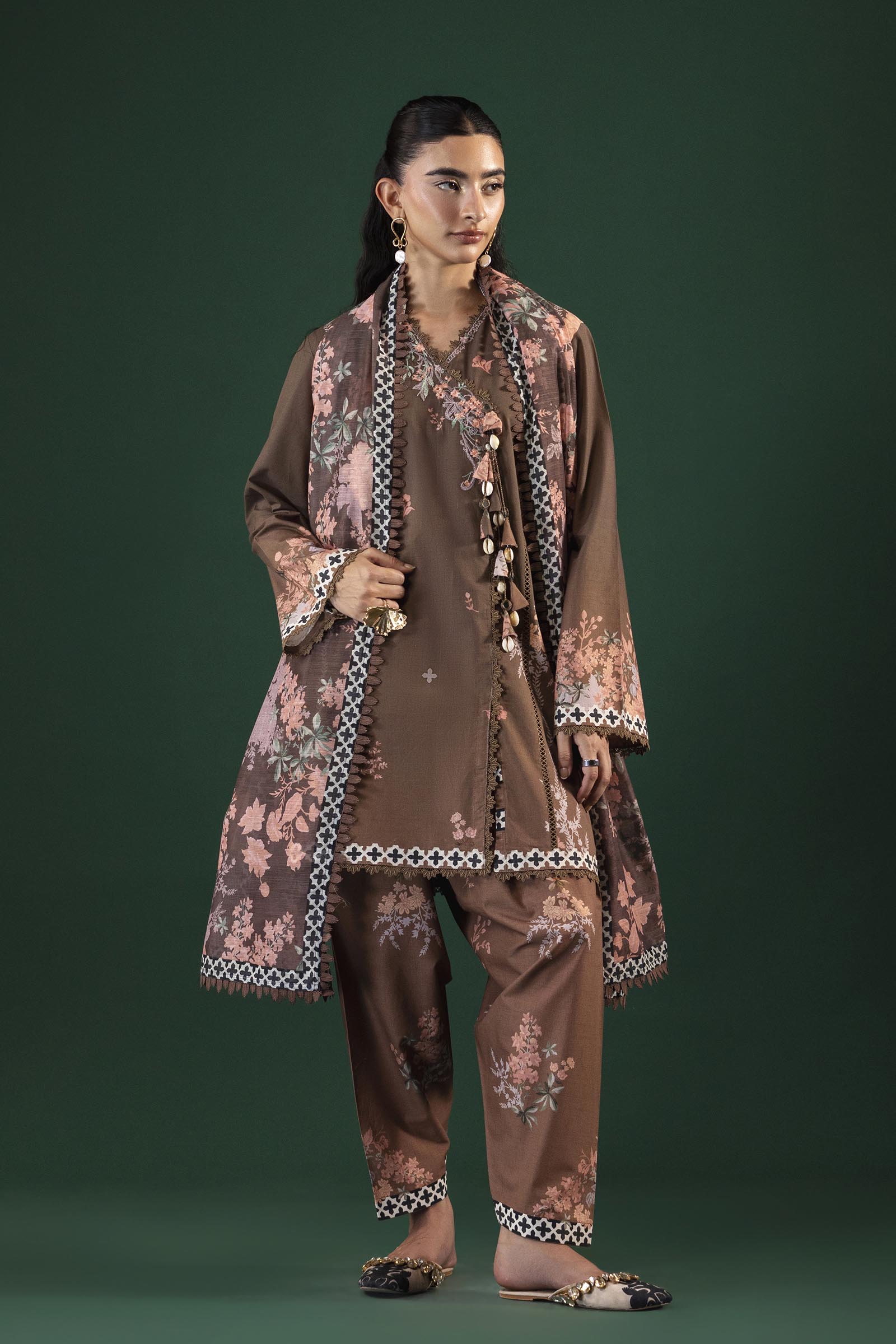 Unstitched Printed 3 Piece Lawn Suit