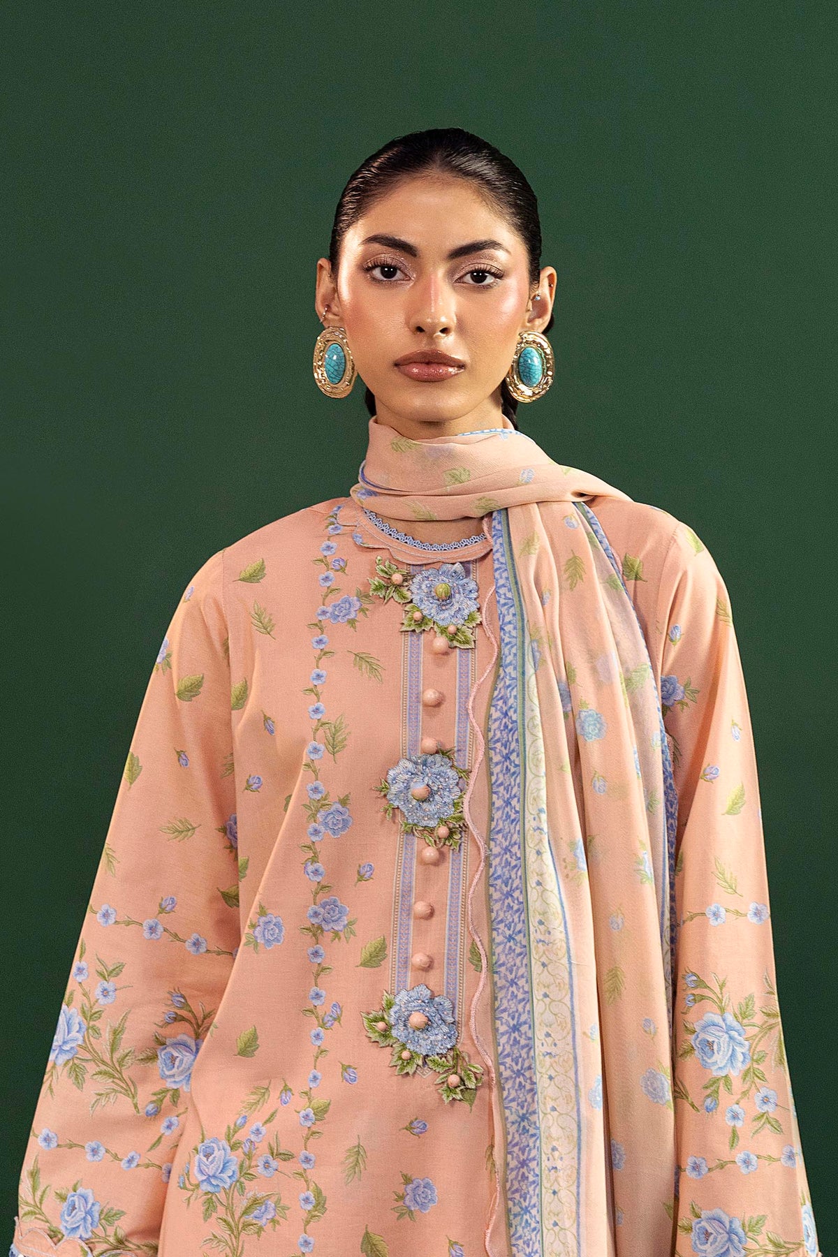 Unstitched Printed 3 Piece Lawn Suit