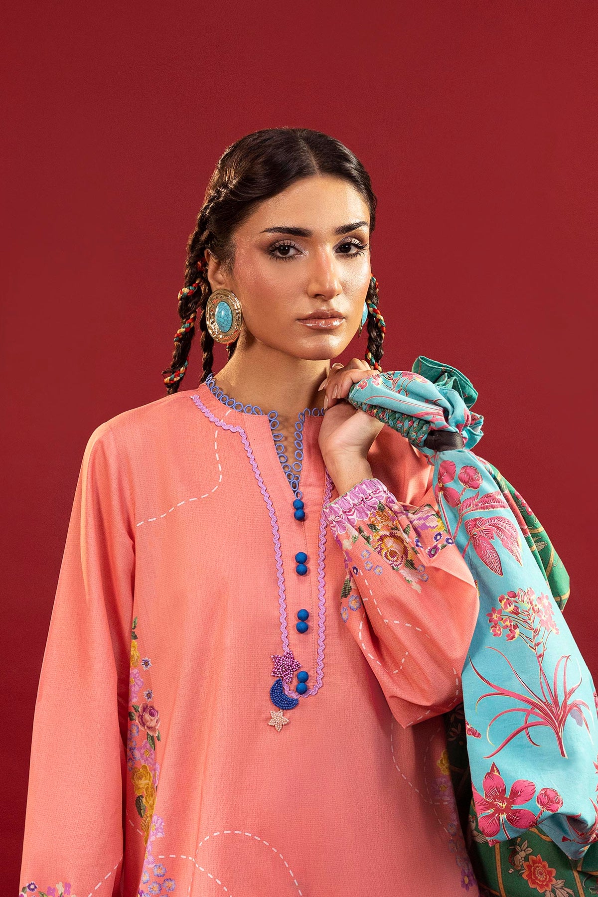 Unstitched Printed 2 Piece Lawn Suit