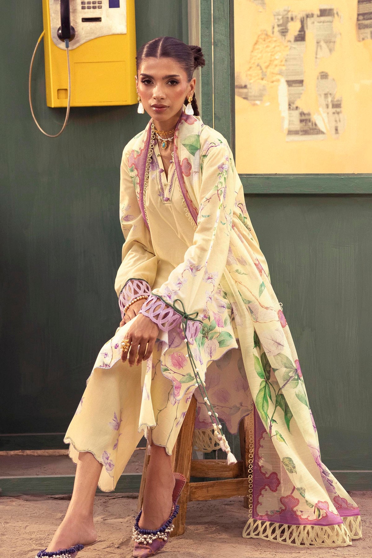 Unstitched Printed 3 Piece Lawn Suit