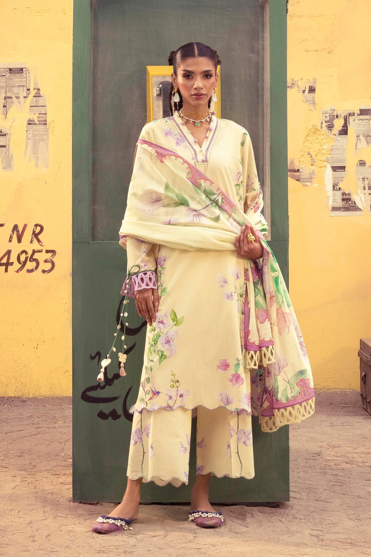 Unstitched Printed 3 Piece Lawn Suit