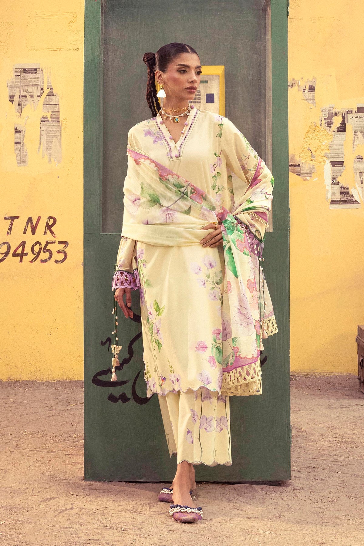 Unstitched Printed 3 Piece Lawn Suit