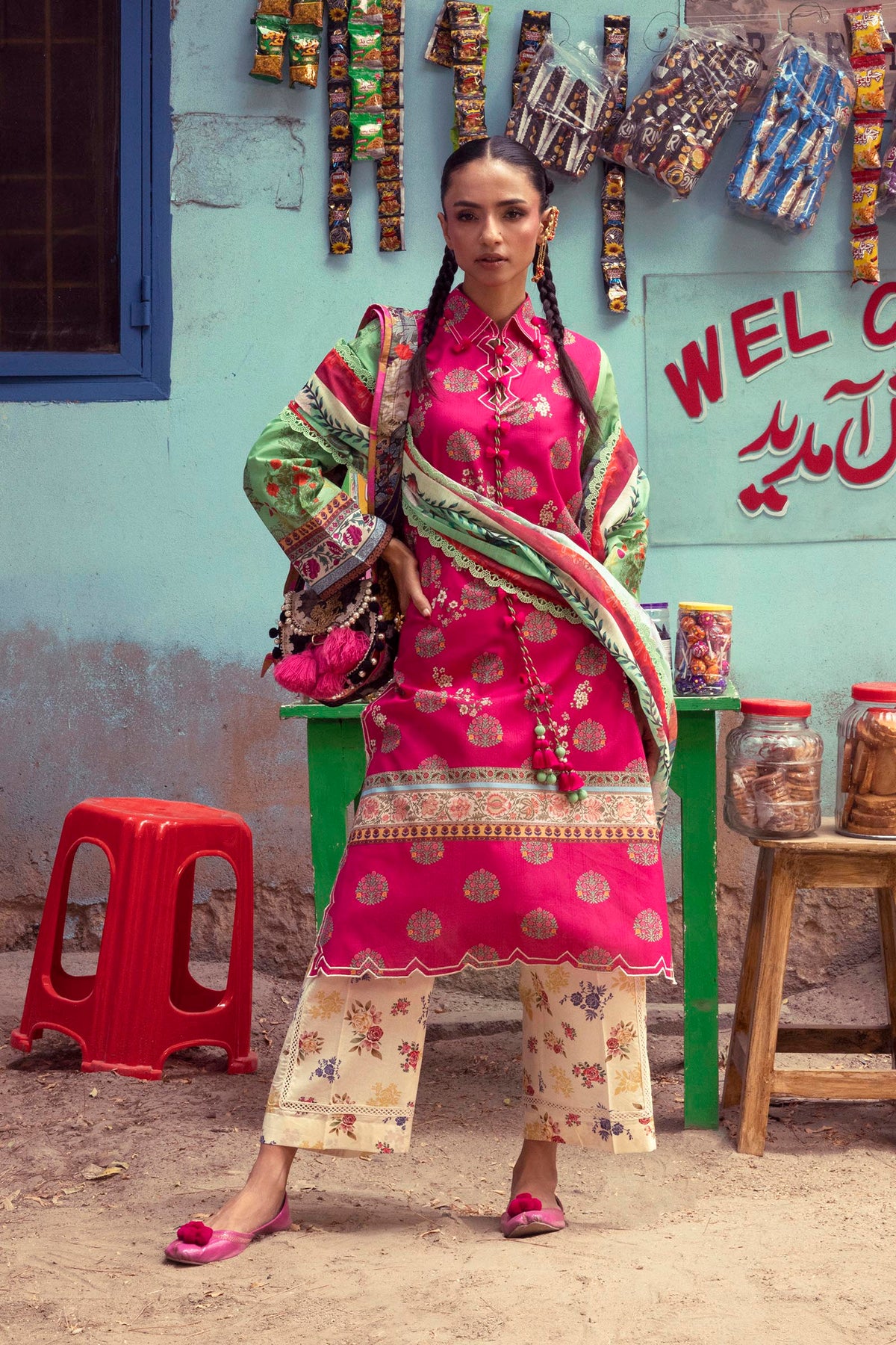 Unstitched Printed 3 Piece Lawn Suit