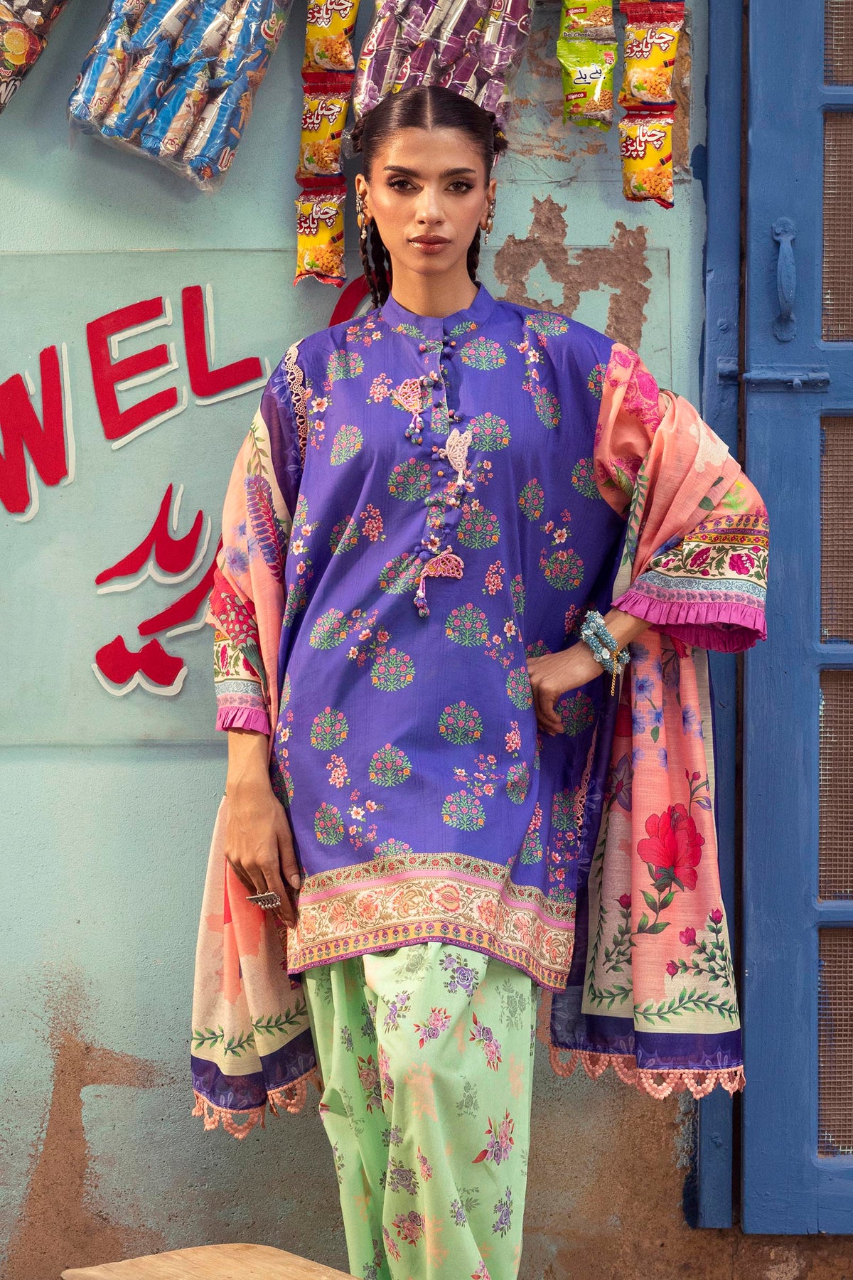 Unstitched Printed 3 Piece Lawn Suit