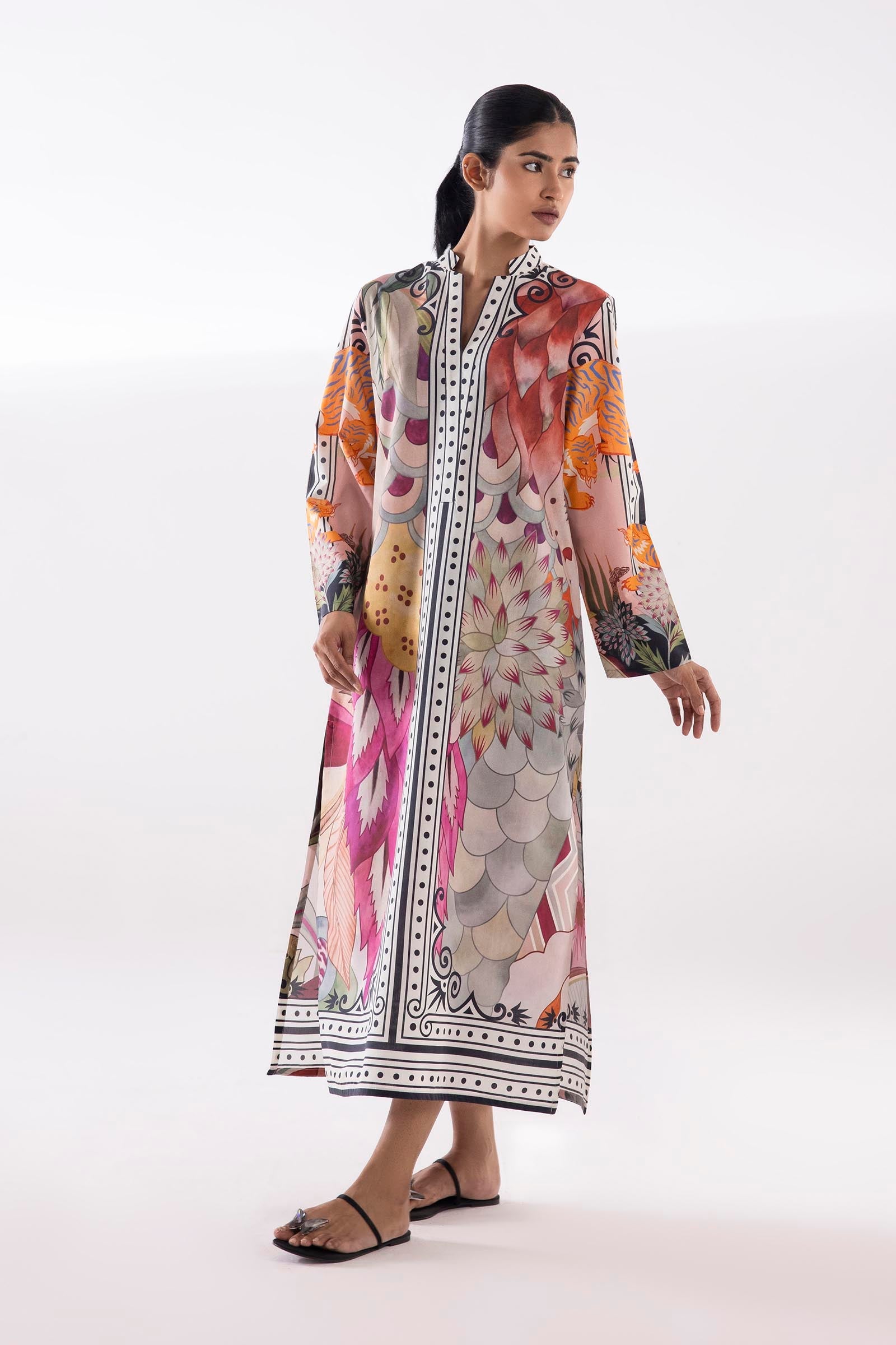 AJNB-10 EMBROIDERED CHIFFON 3 PCS