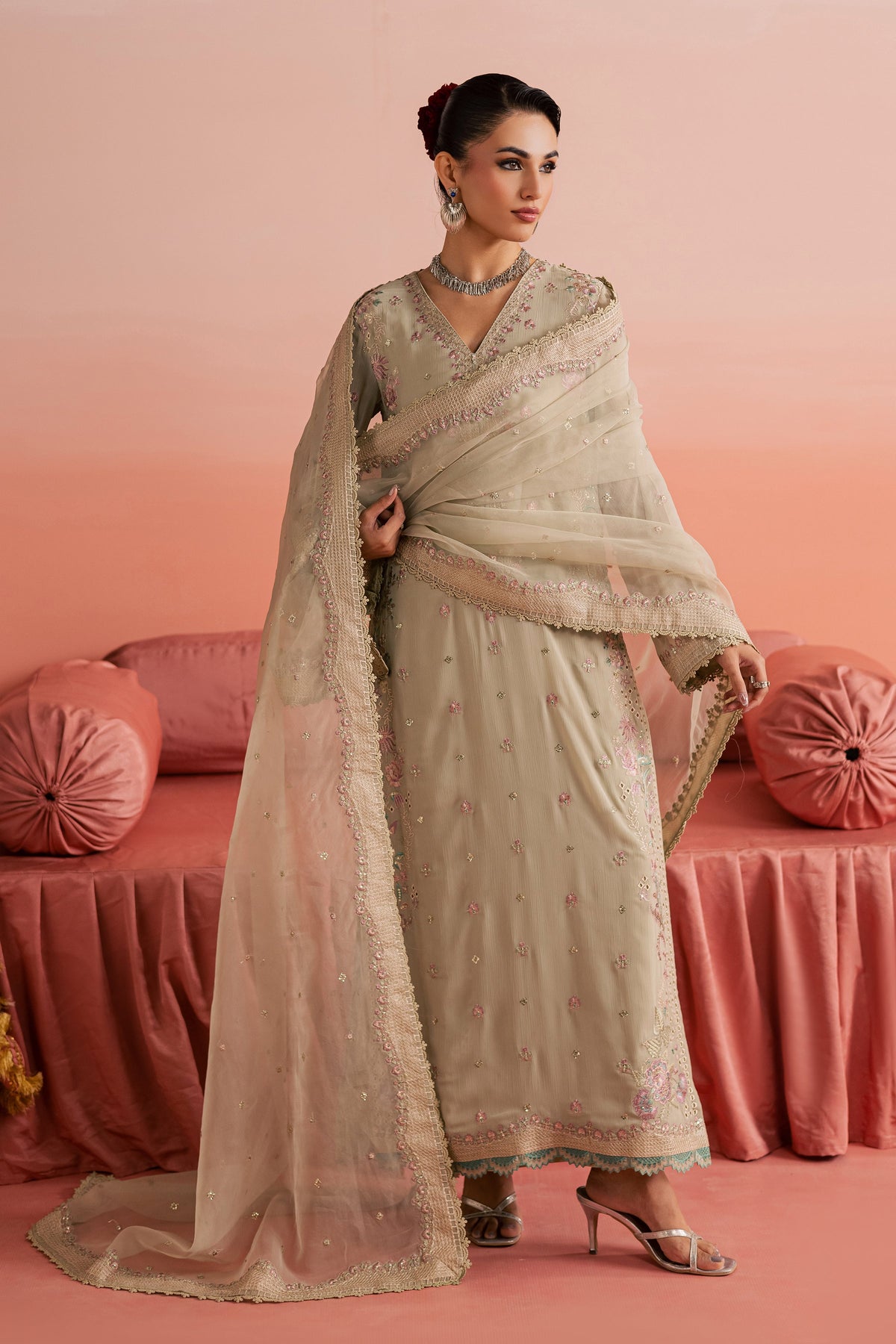 Habeeba 3Pc - Festive Luxe Pret