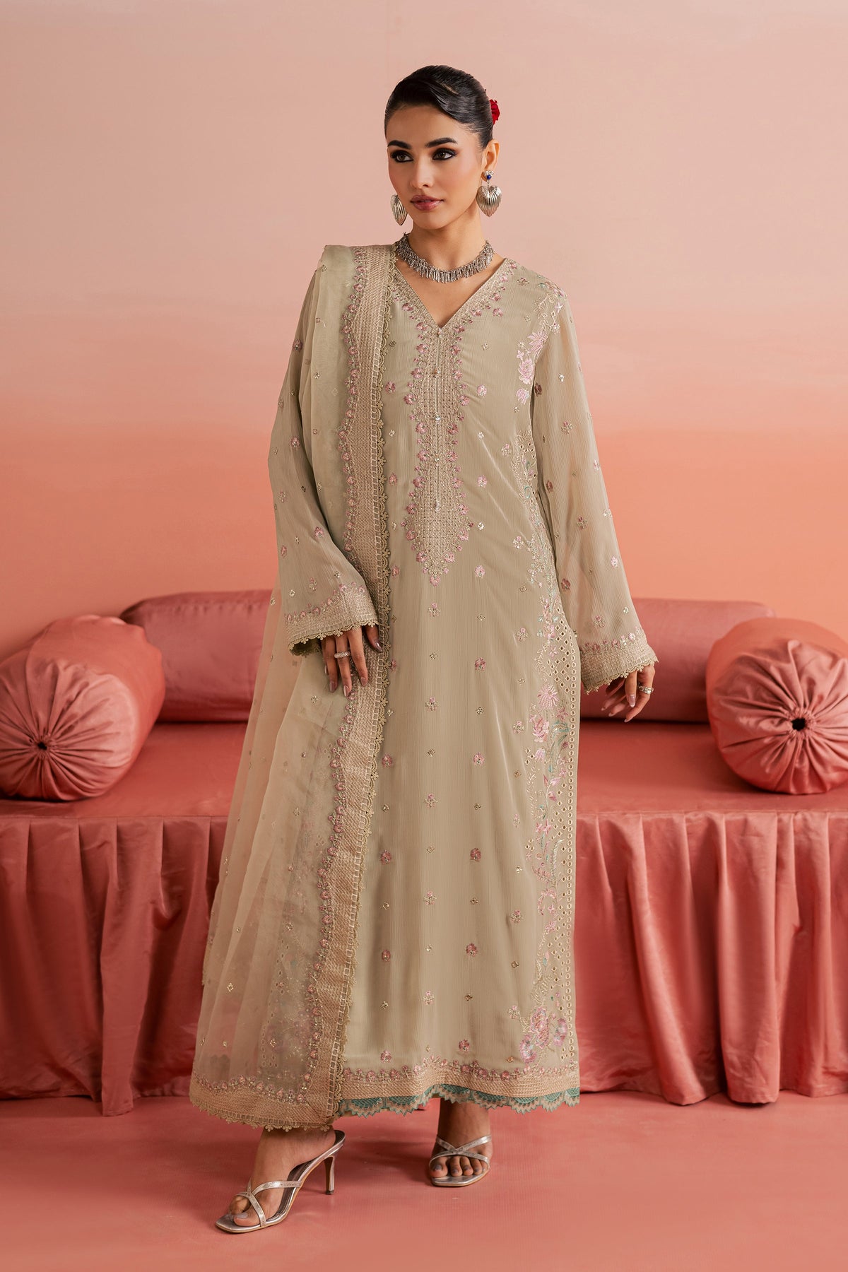Habeeba 3Pc - Festive Luxe Pret