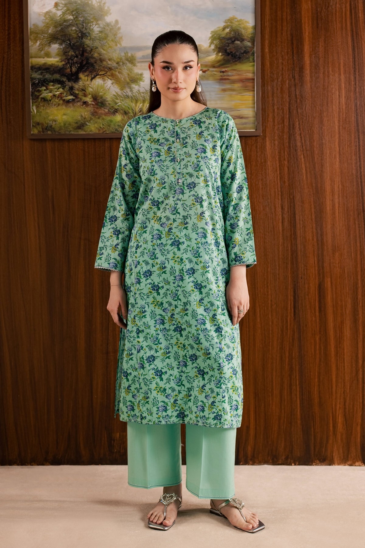 Hanna 2Pc - Printed Lawn Dress