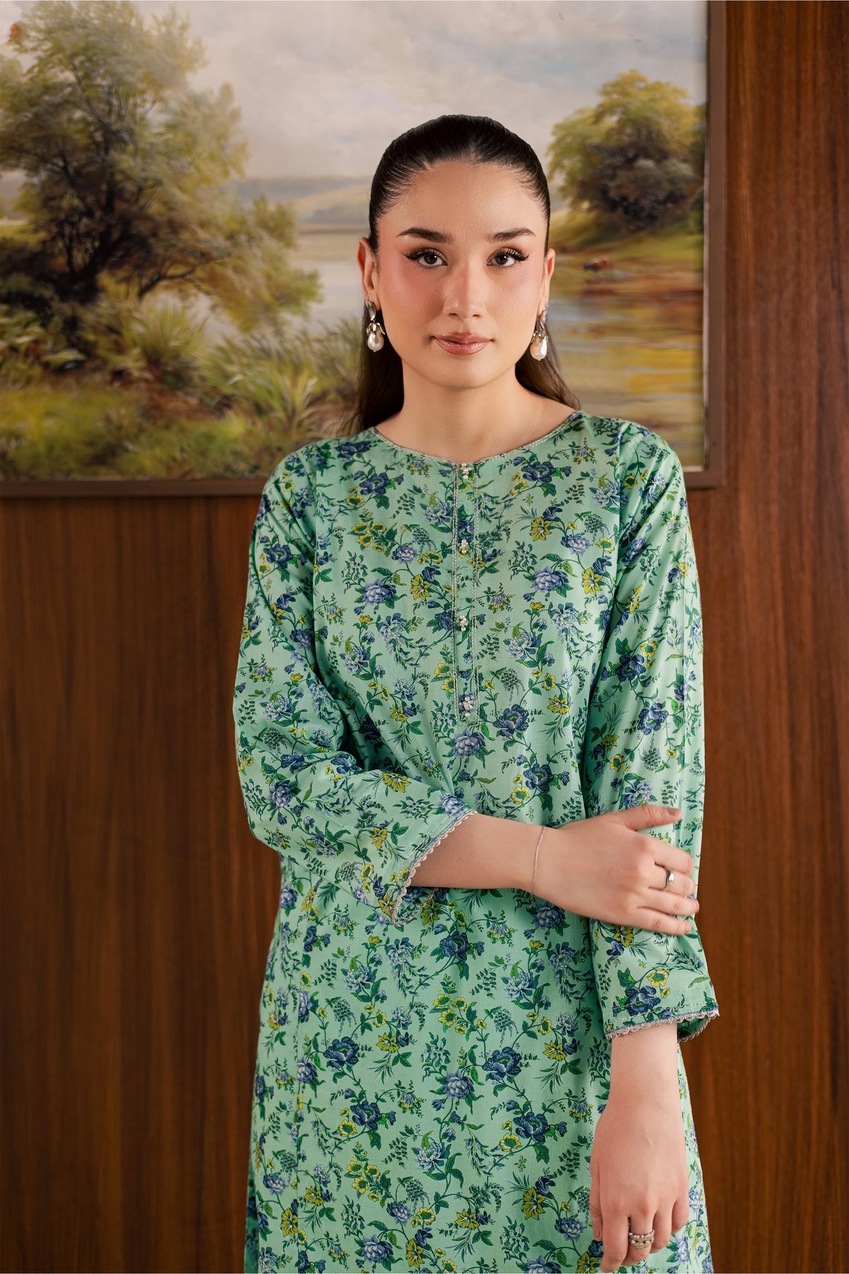 Hanna 2Pc - Printed Lawn Dress