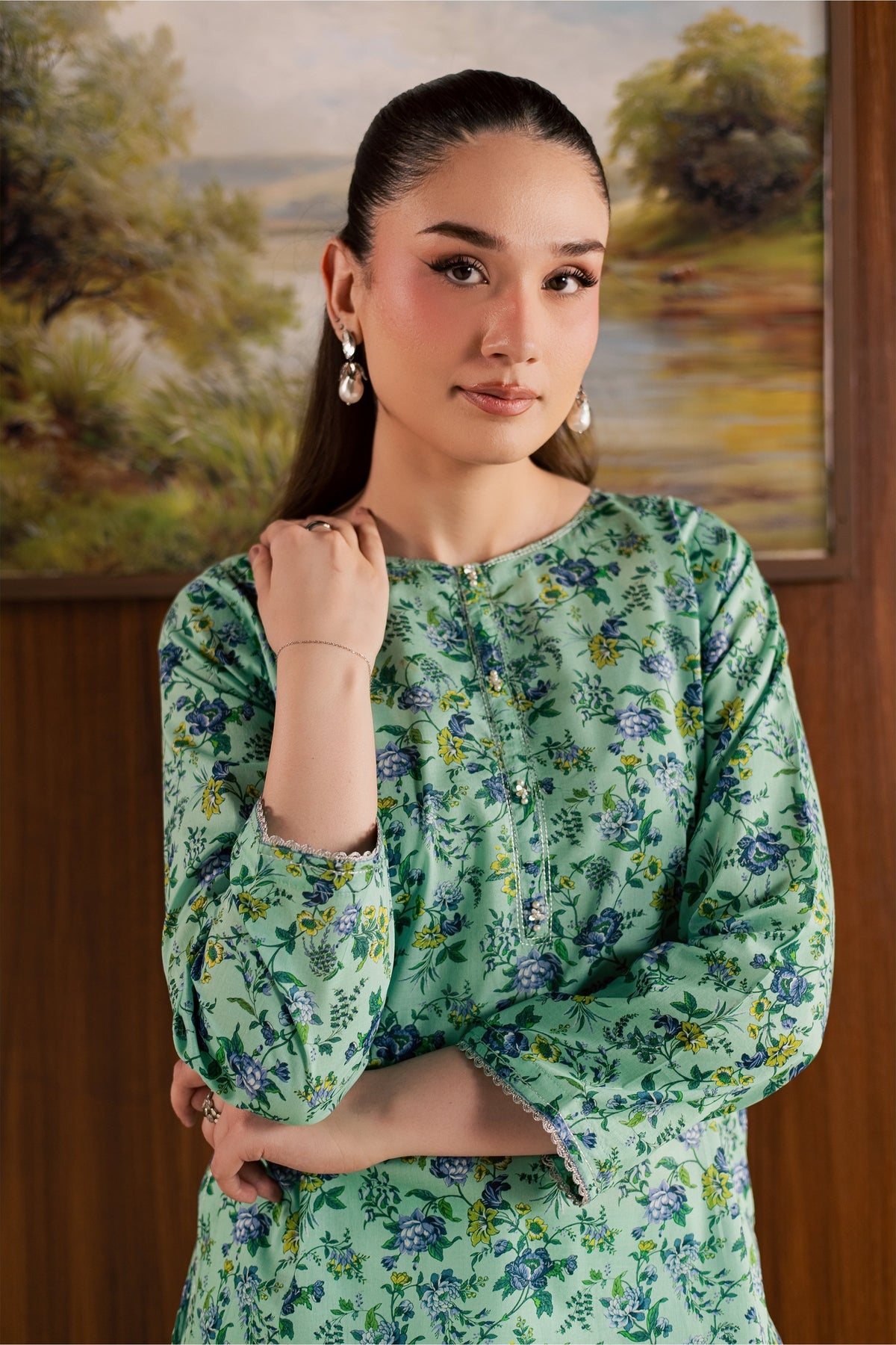 Hanna 2Pc - Printed Lawn Dress
