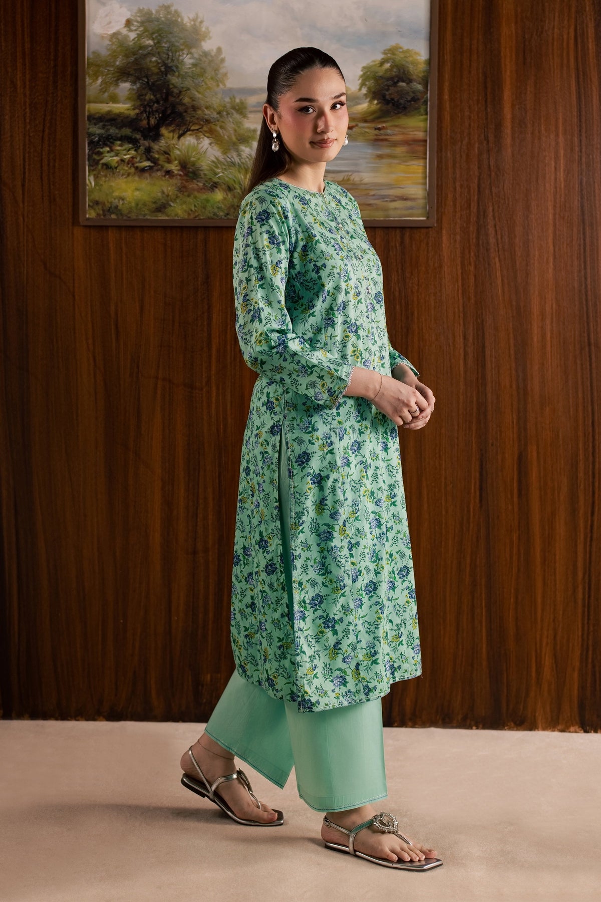 Hanna 2Pc - Printed Lawn Dress