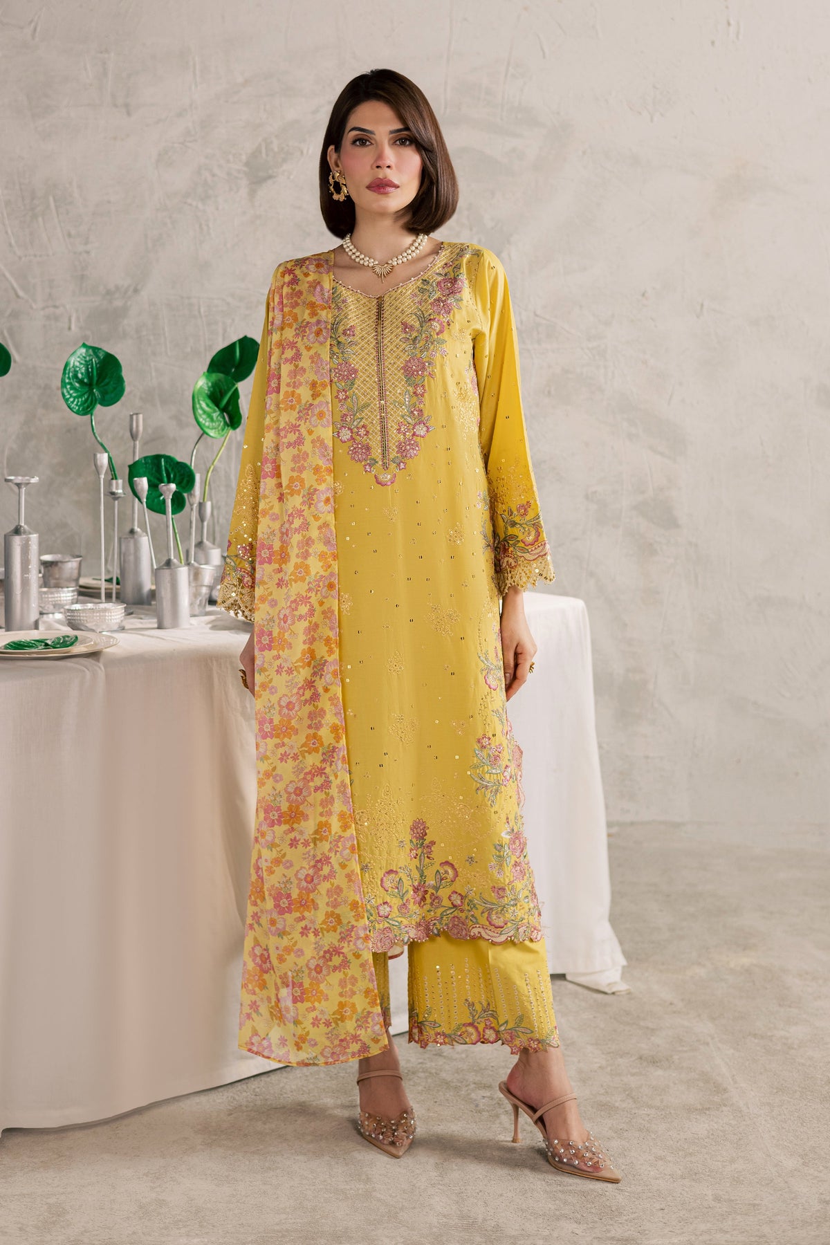 Her Soul 3Pc - Festive Embroidered Lawn