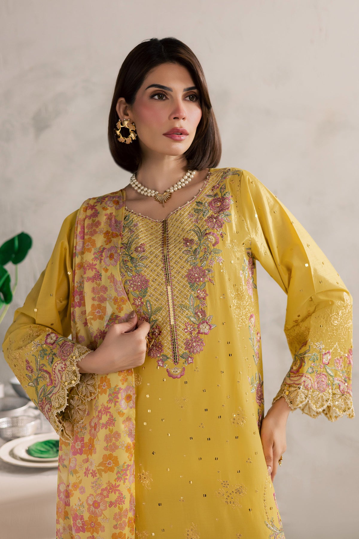Her Soul 3Pc - Festive Embroidered Lawn