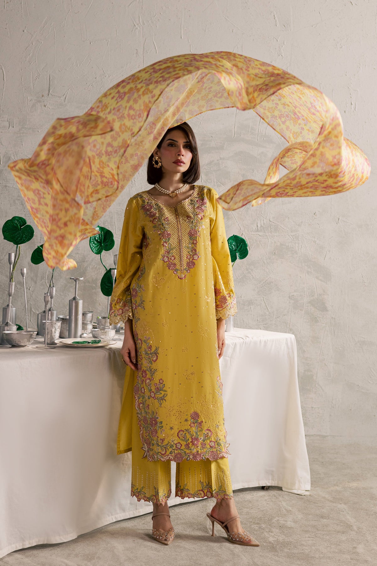Her Soul 3Pc - Festive Embroidered Lawn