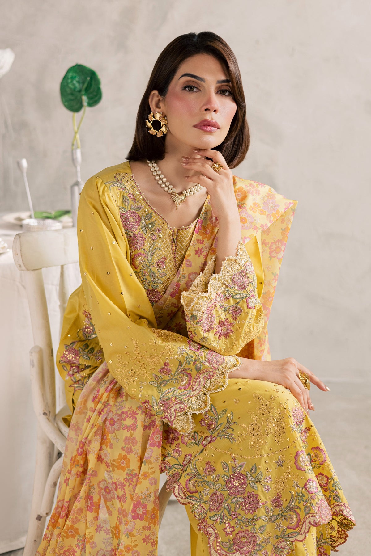 Her Soul 3Pc - Festive Embroidered Lawn
