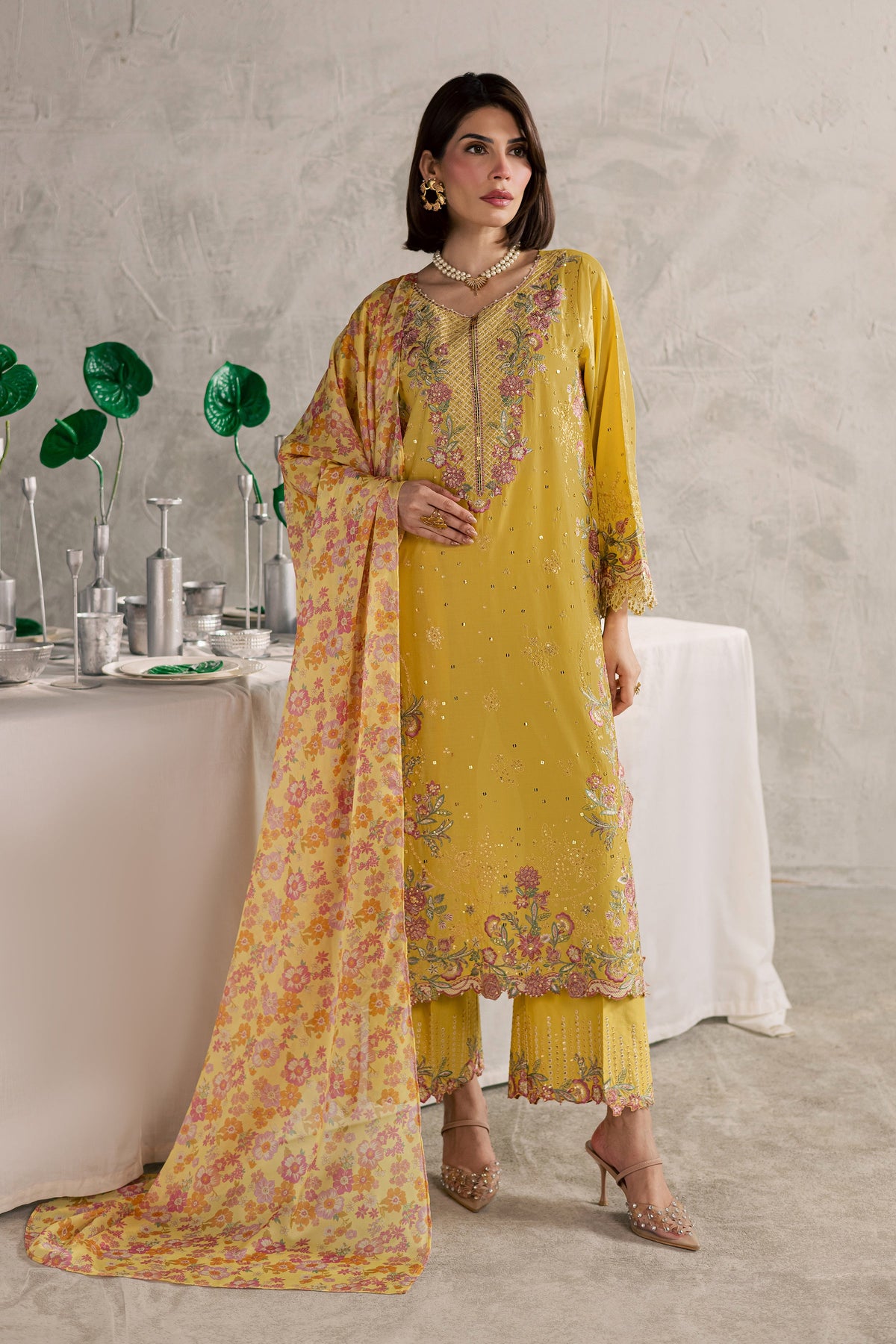 Her Soul 3Pc - Festive Embroidered Lawn