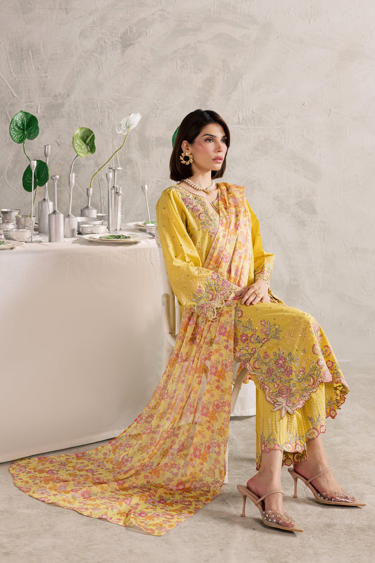 Her Soul 3Pc - Festive Embroidered Lawn