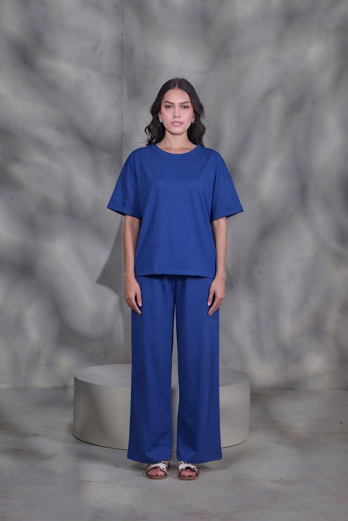 Blue Jersey Co-ord Set