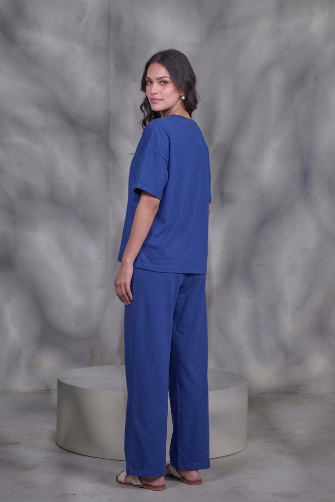 Blue Jersey Co-ord Set