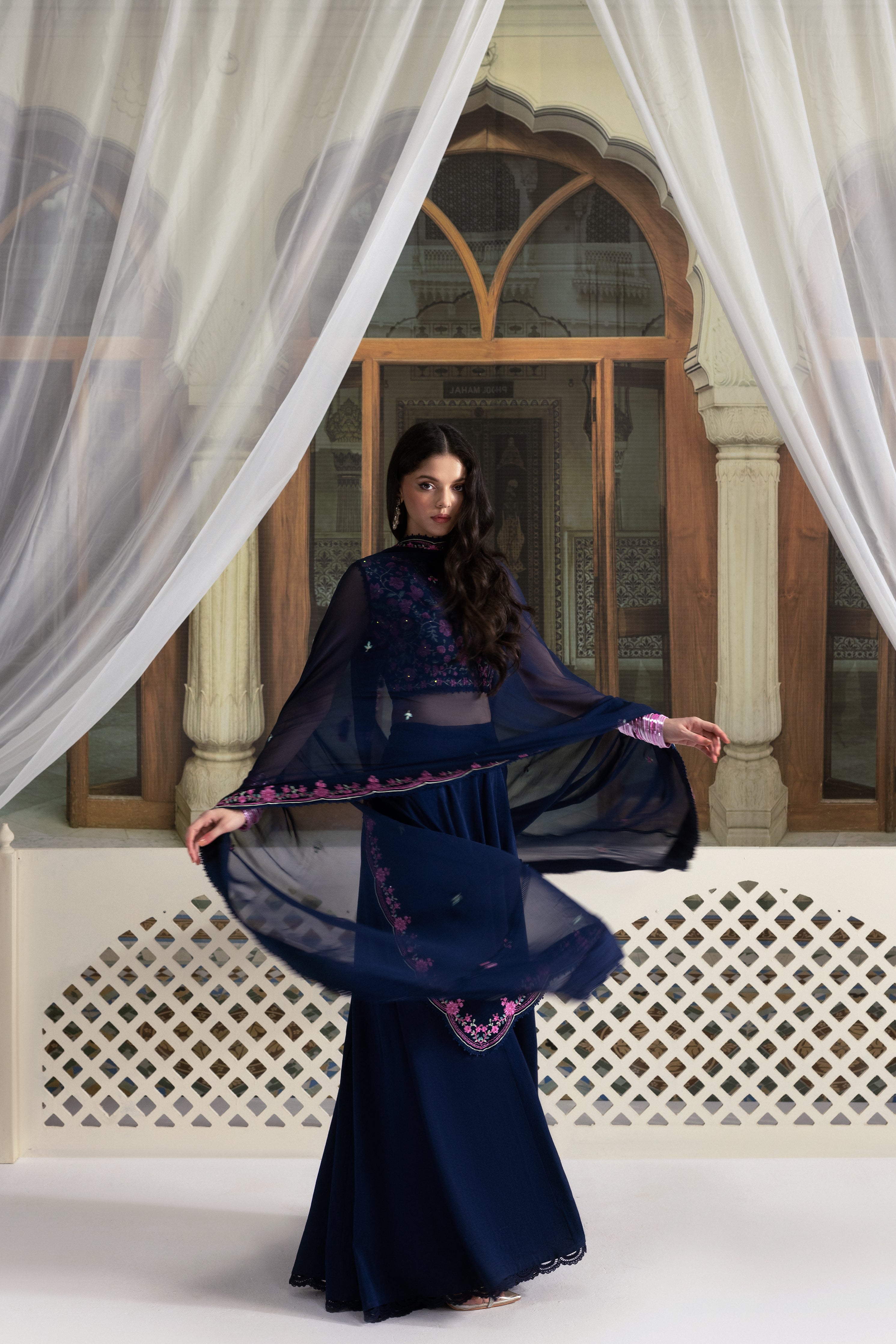 NAVY BLUE LEHENGA CHOLI WEDDING EDIT 2025 (NPA3-25434) - TAKING ORDERS FOR JULY 2026