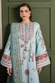 Ice Blue Luxury Embroidered Karandi Set Stitched (Nel-25634) Ready To Ship