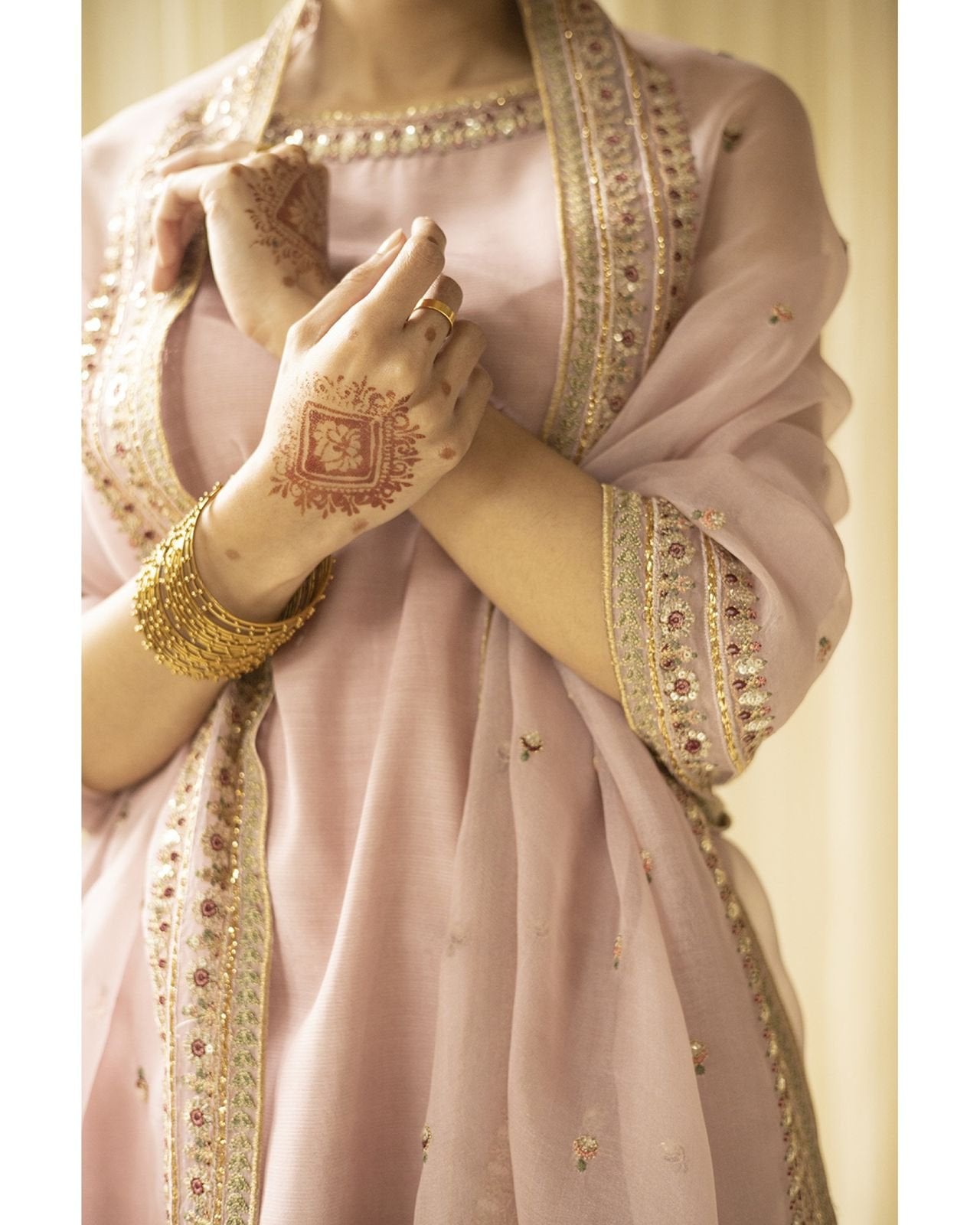 Pink Majesty Sharara Suit | Blush Pink Premium Lawn 3 Piece