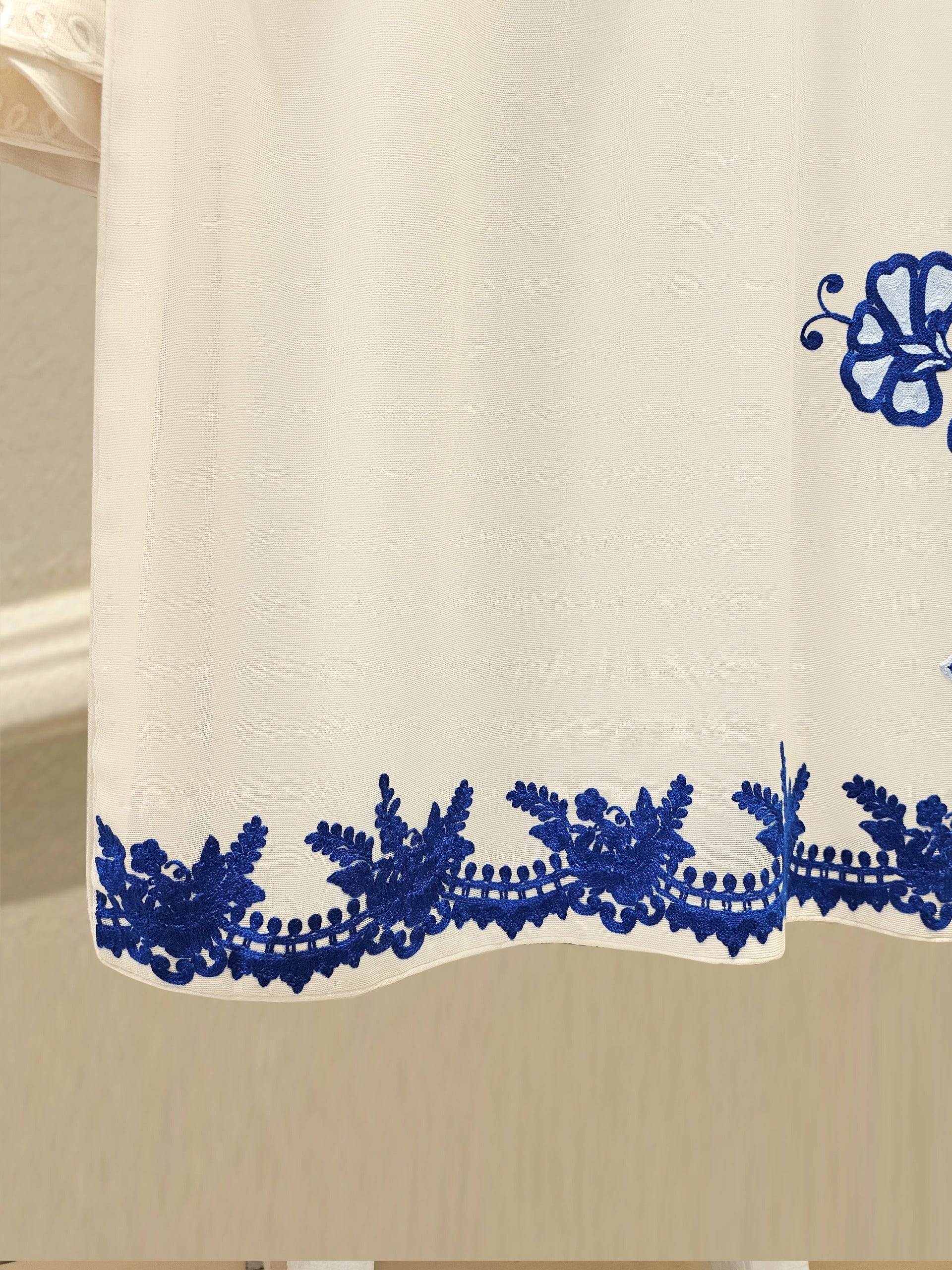 3 Piece - Pure Embroidered Cotton Net Suit S111886