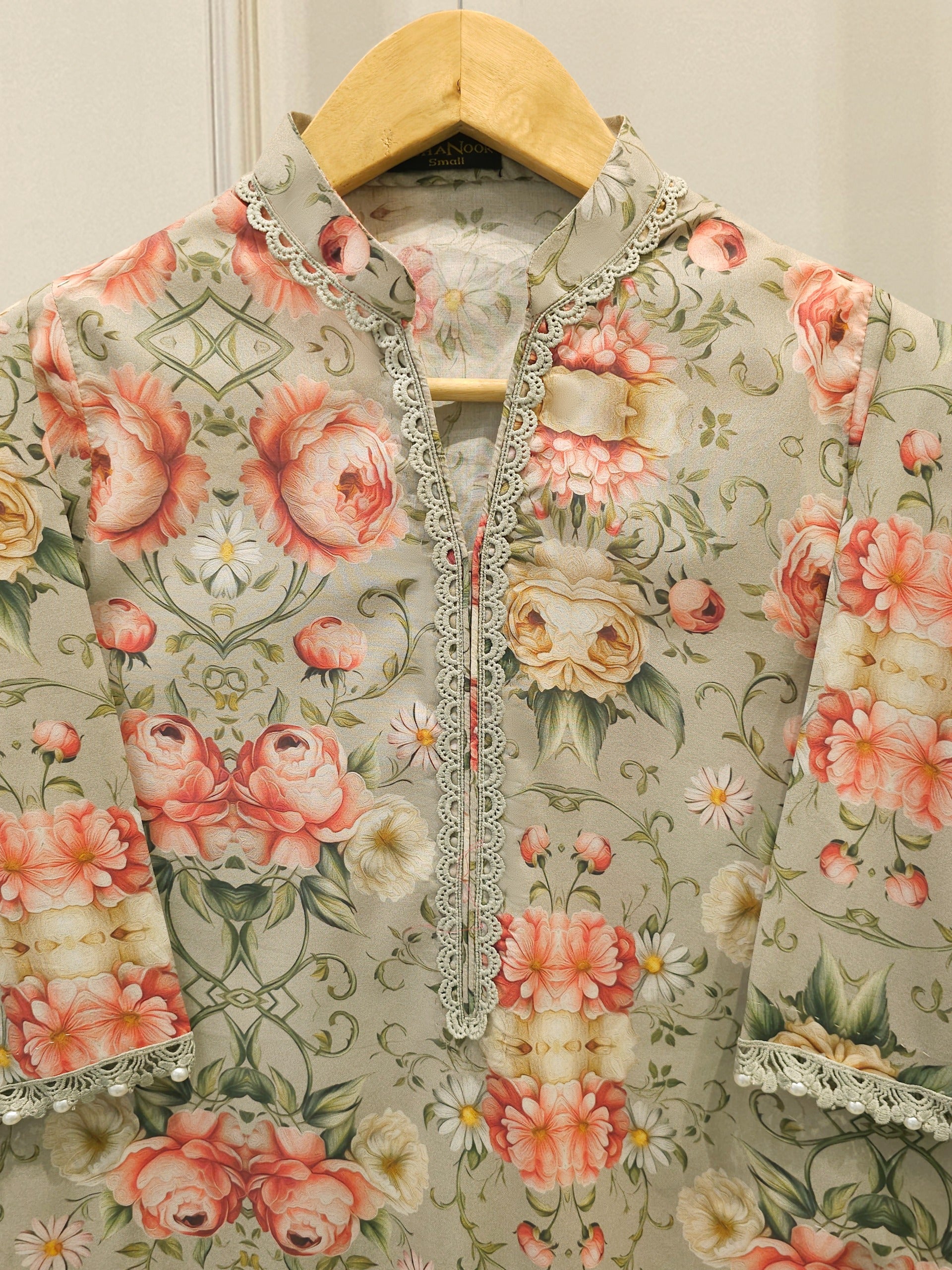 2 Piece - Embroidered Cambric Suit S112369