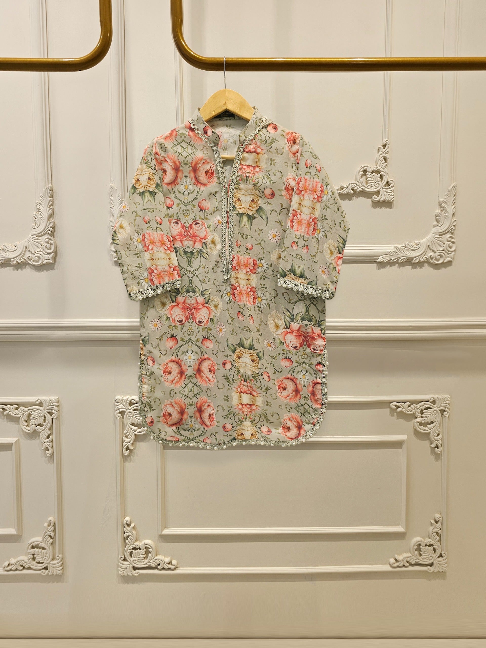 2 Piece - Embroidered Cambric Suit S112369