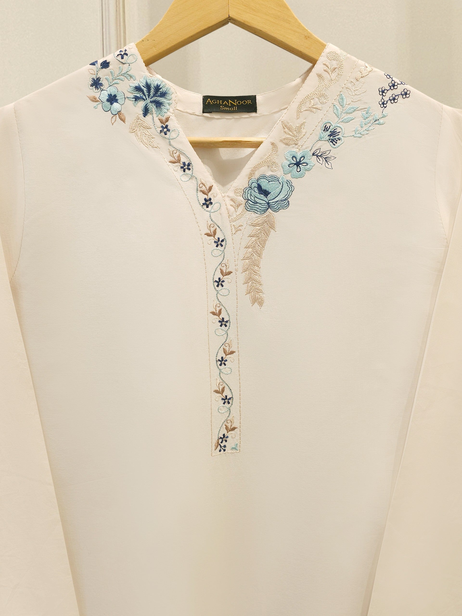 2 Piece - Embroidered Cambric Suit S112444