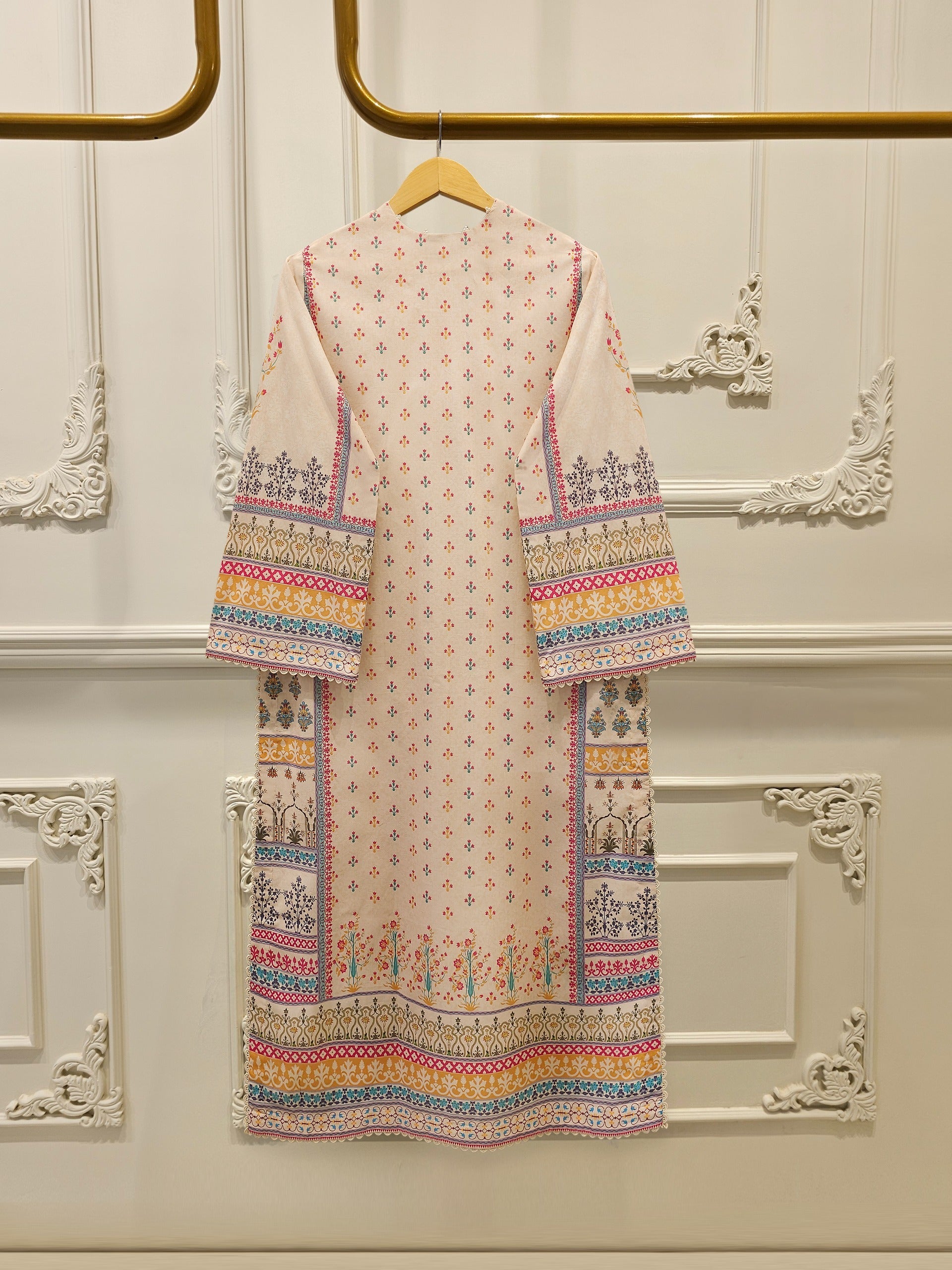 3 Piece - Digital Printed Embroidered Cambric Suit S112968