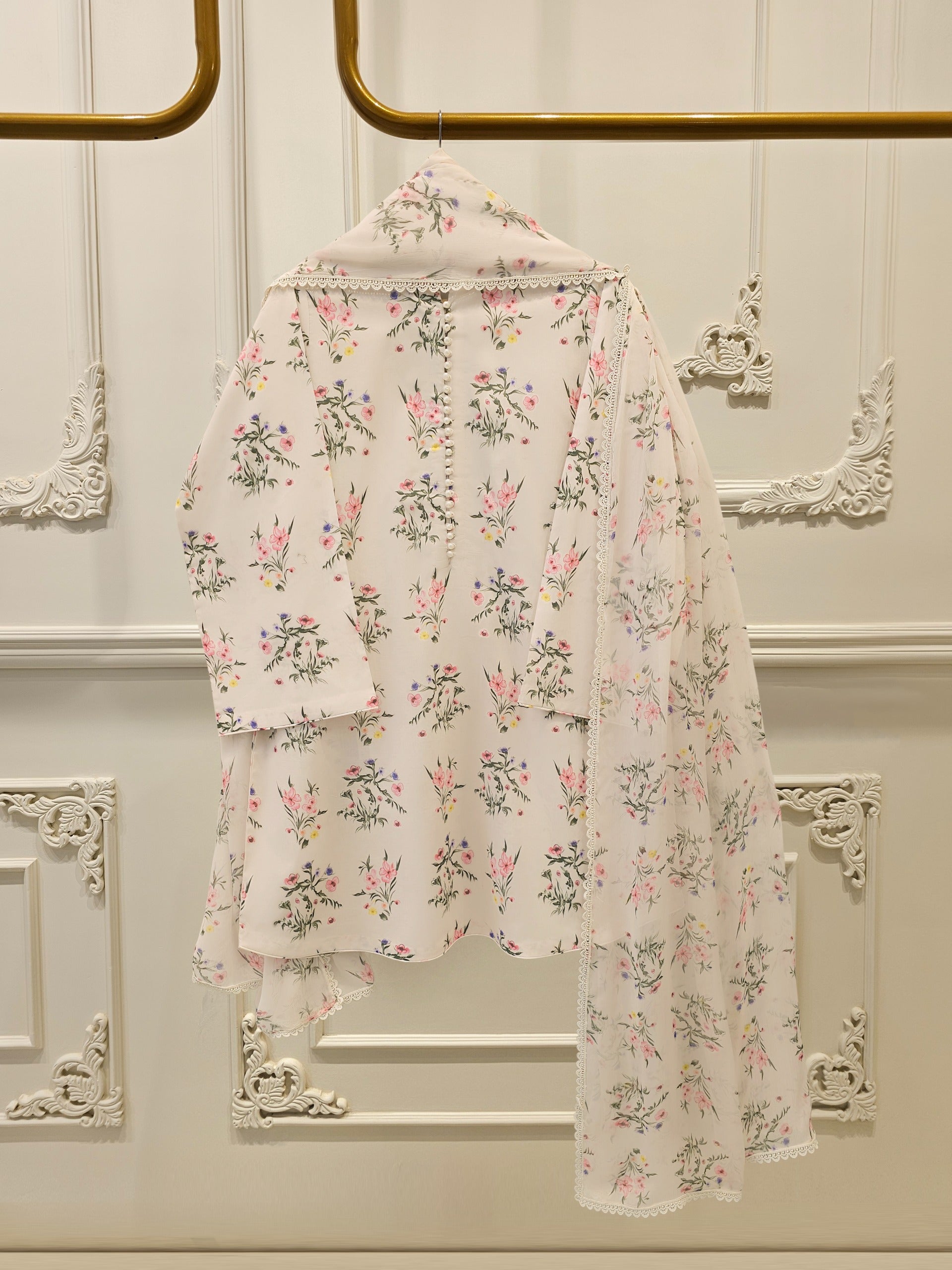 3 Piece - Digital Printed Cambric Suit S113020